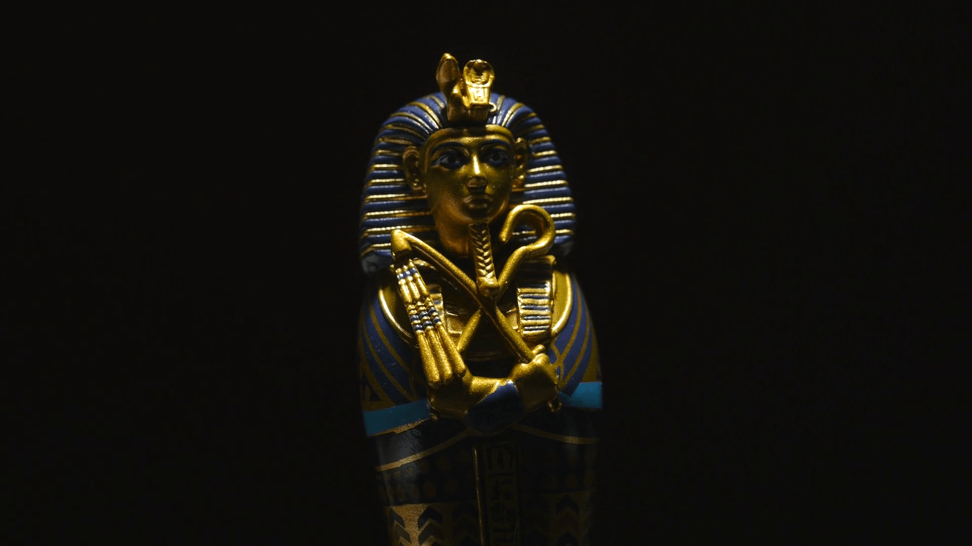 Statua faraone dorata Tutankhamon, 1920x1080 Full HD 1080p, Laptop