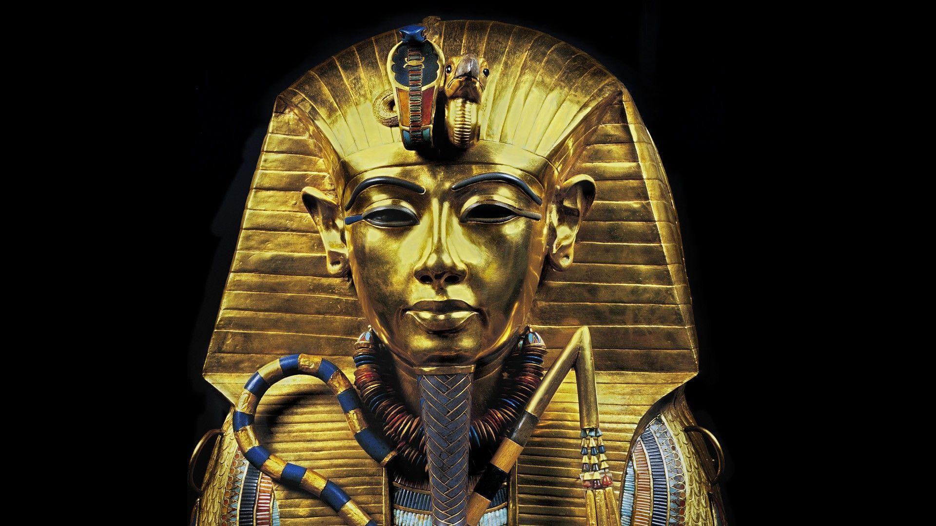Maschera dorata Tutankhamon faraone, 1920x1080 Full HD 1080p, PC Desktop