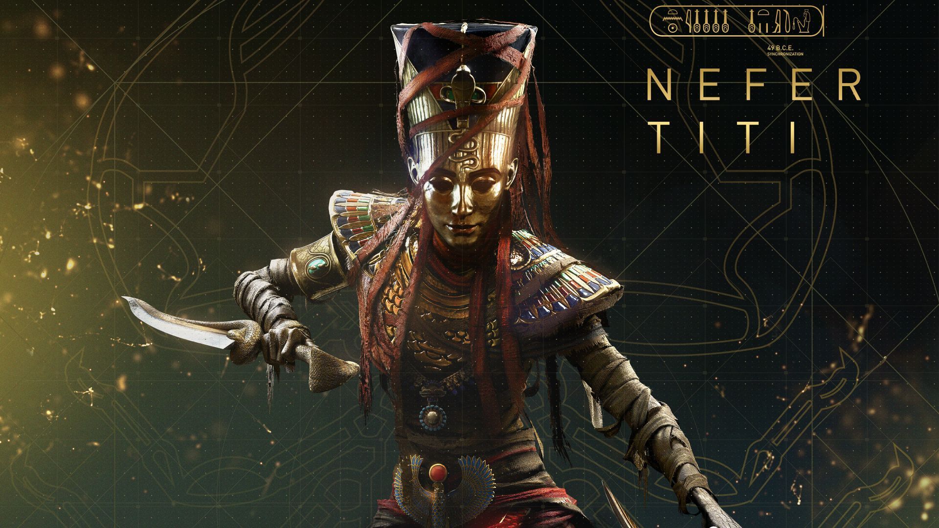Nefertiti Assassin's Creed Origins, 1920x1080 Full HD 1080p, PC Desktop