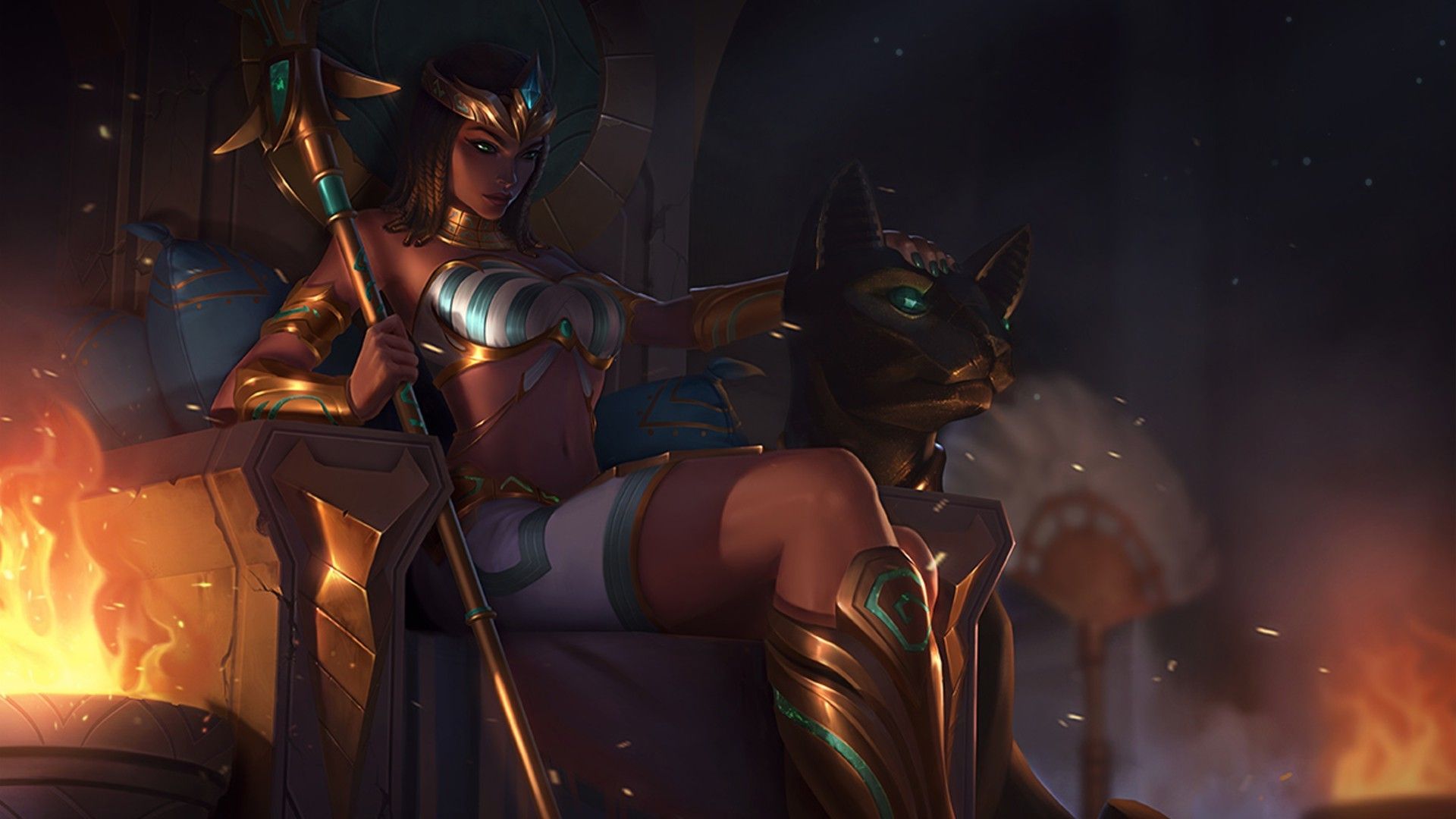 Nidalee faraone League of Legends, Riot Games, 1920x1080 Full HD, PC