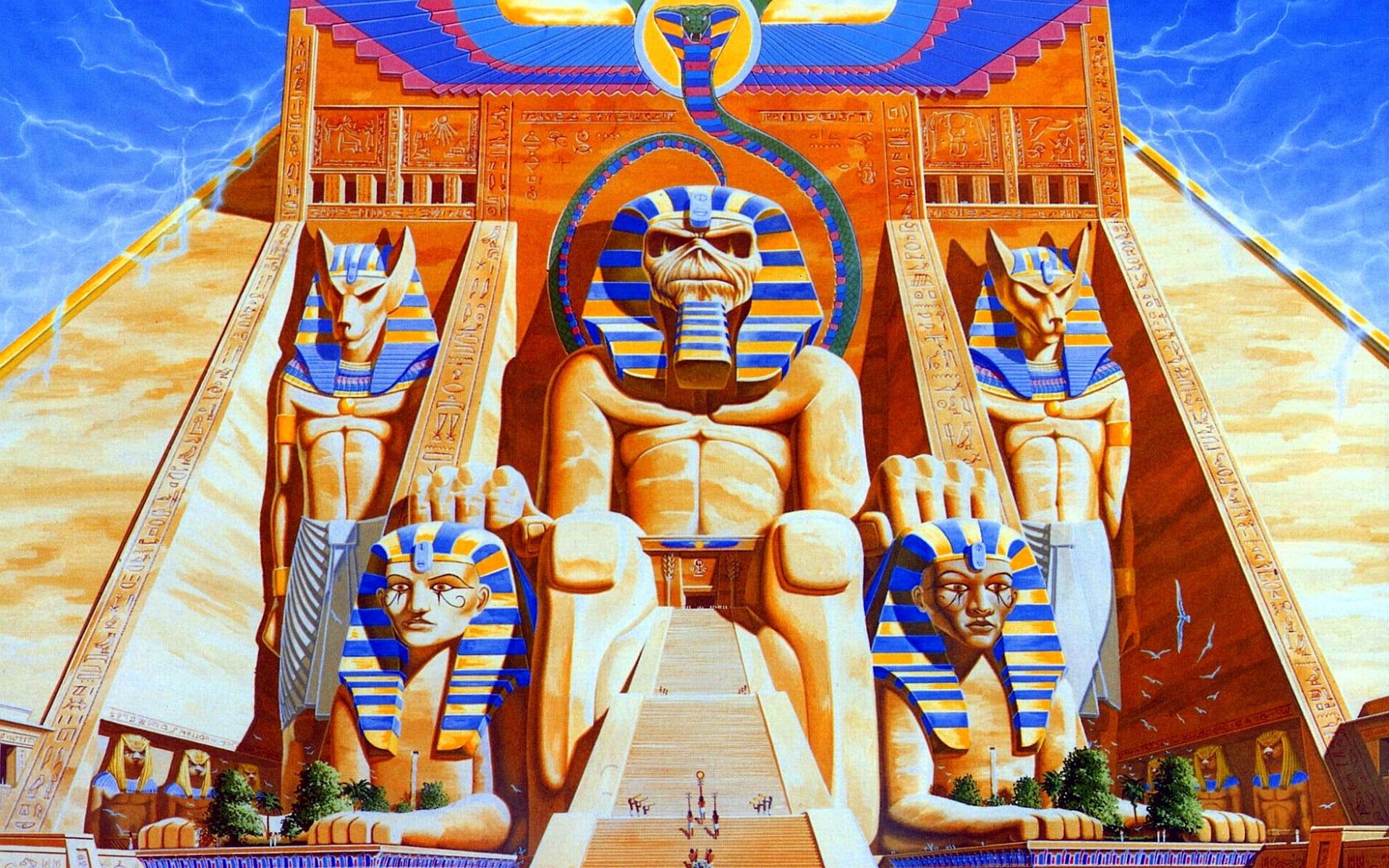 Statue faraone piramidi egizie, 1920x1200 Full HD+ WUXGA, Desktop