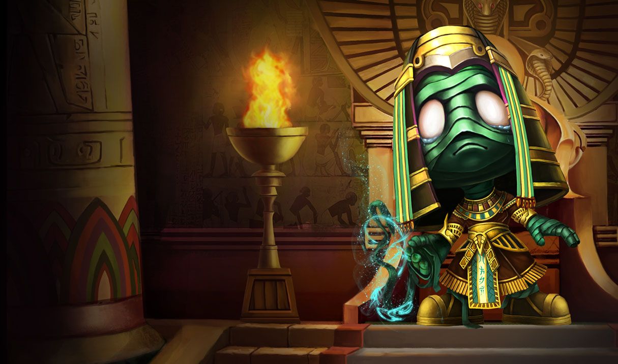 Pharaoh Amumu League of Legends, 1215x717 HD, HP Laptop