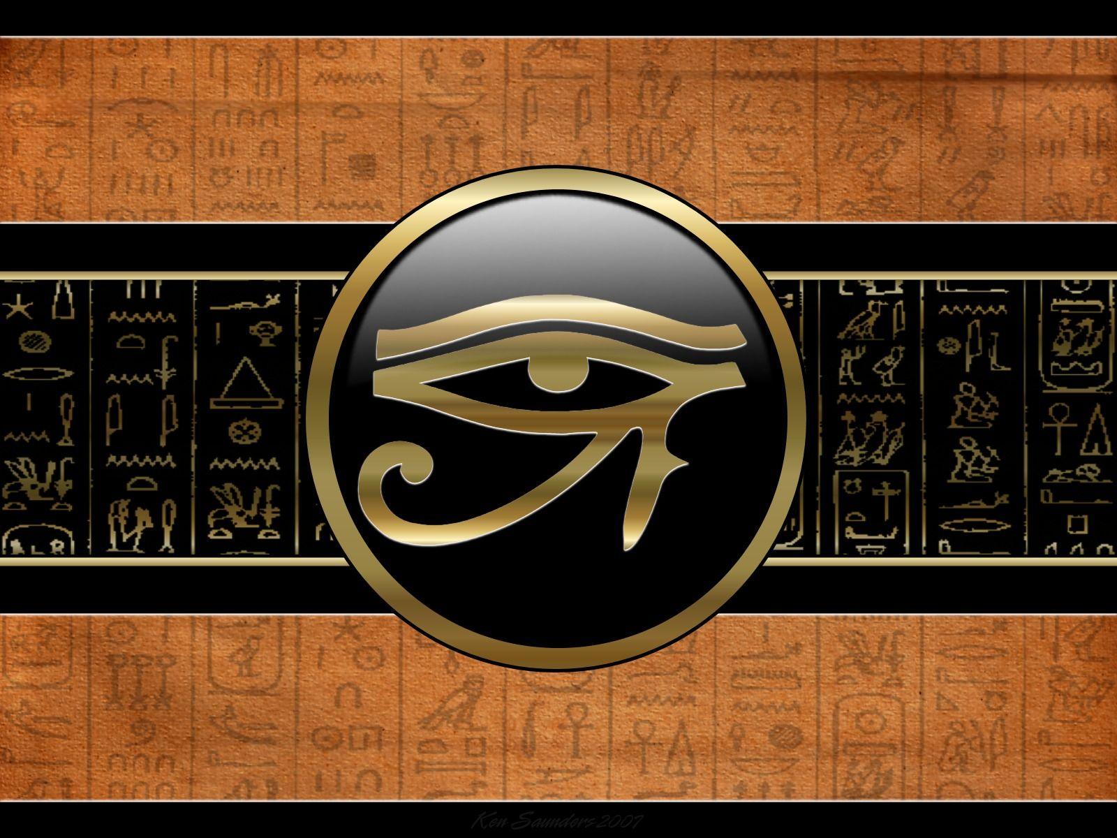 Occhio di Horus geroglifici egizi, 1600x1200 HD, Desktop