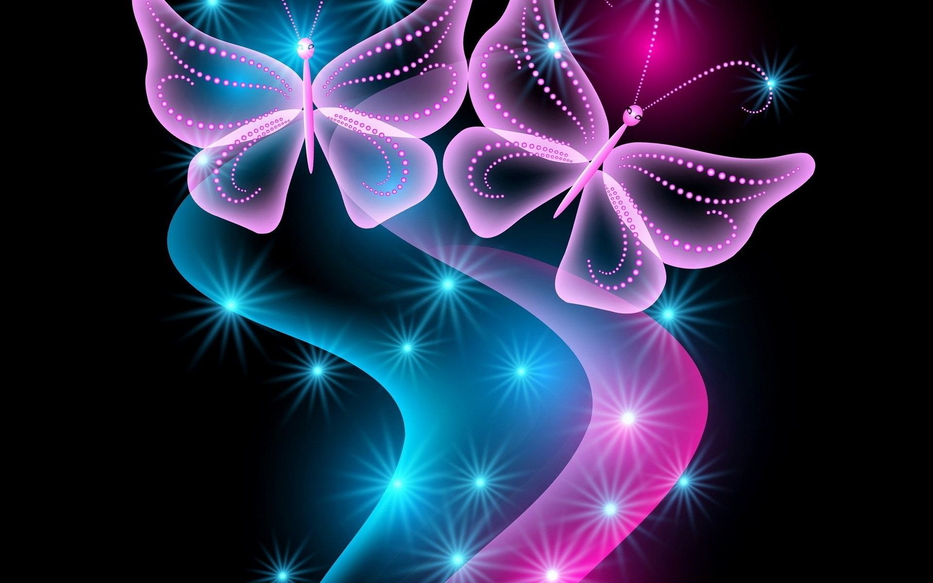 Farfalla neon viola scintillante, 2160x1920 alta risoluzione, iMac