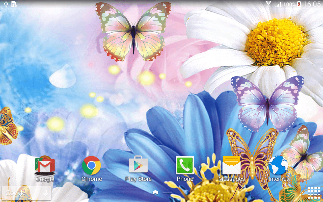 Farfalle colorate con margherite, 1280x800 HD, Desktop