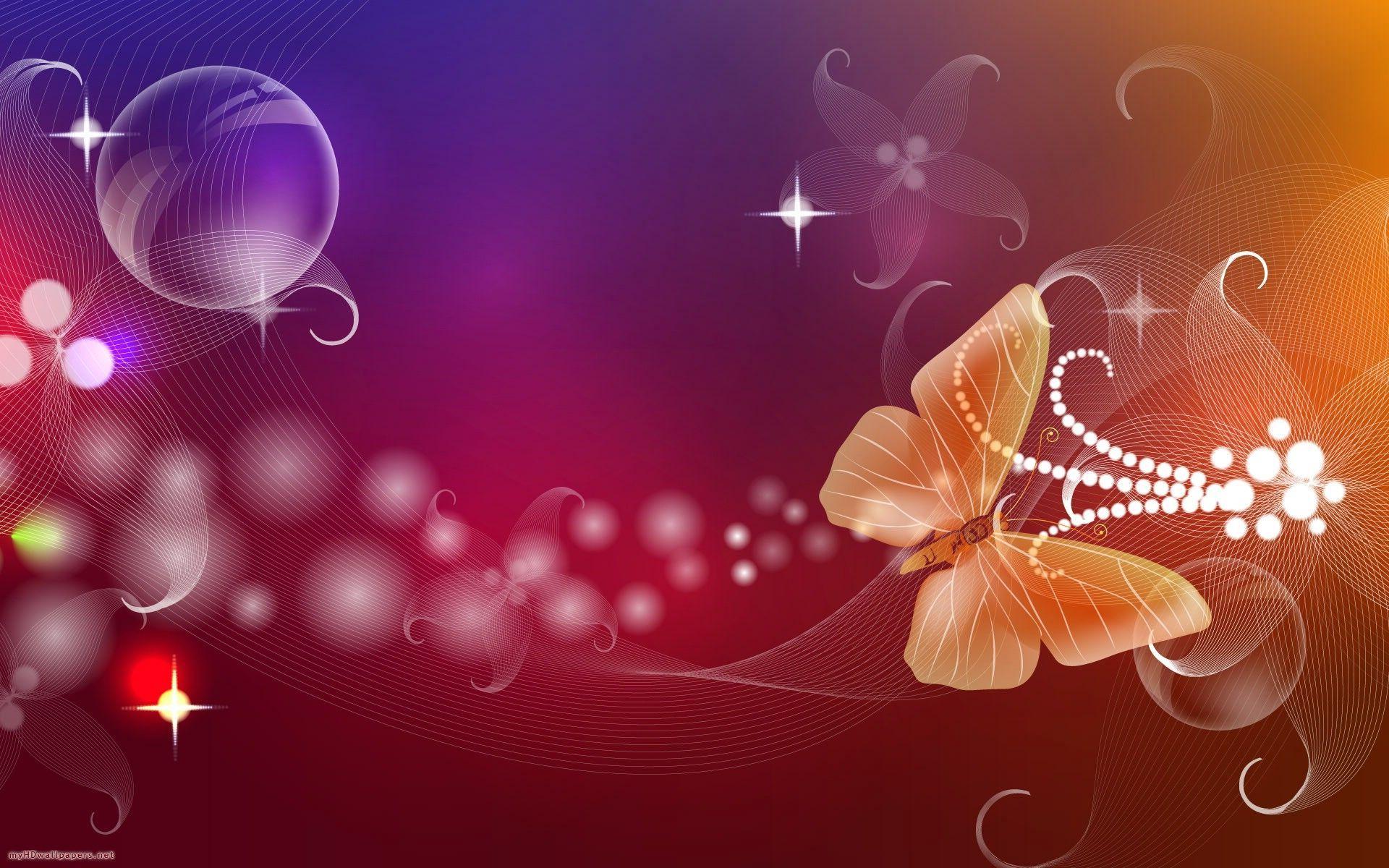 Farfalla arancione stilizzata astratta, 1920x1200 Full HD+, PC