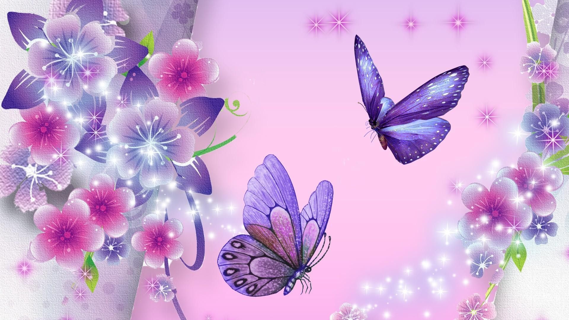 Farfalla viola sfondo astratto, 1920x1080 Full HD 1080p, Desktop