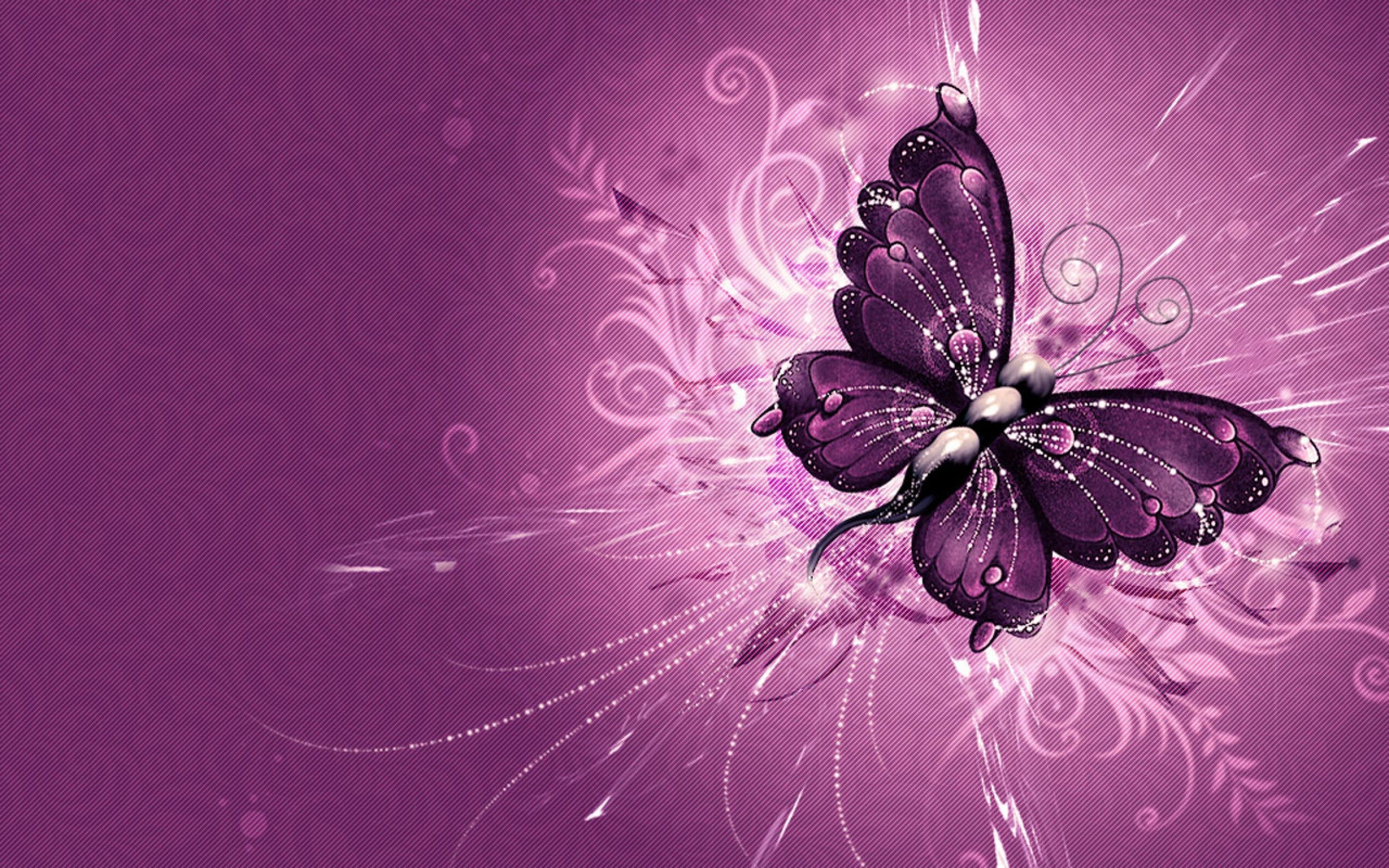 Farfalla viola con motivi decorativi, 2880x1800 WQXGA, PC
