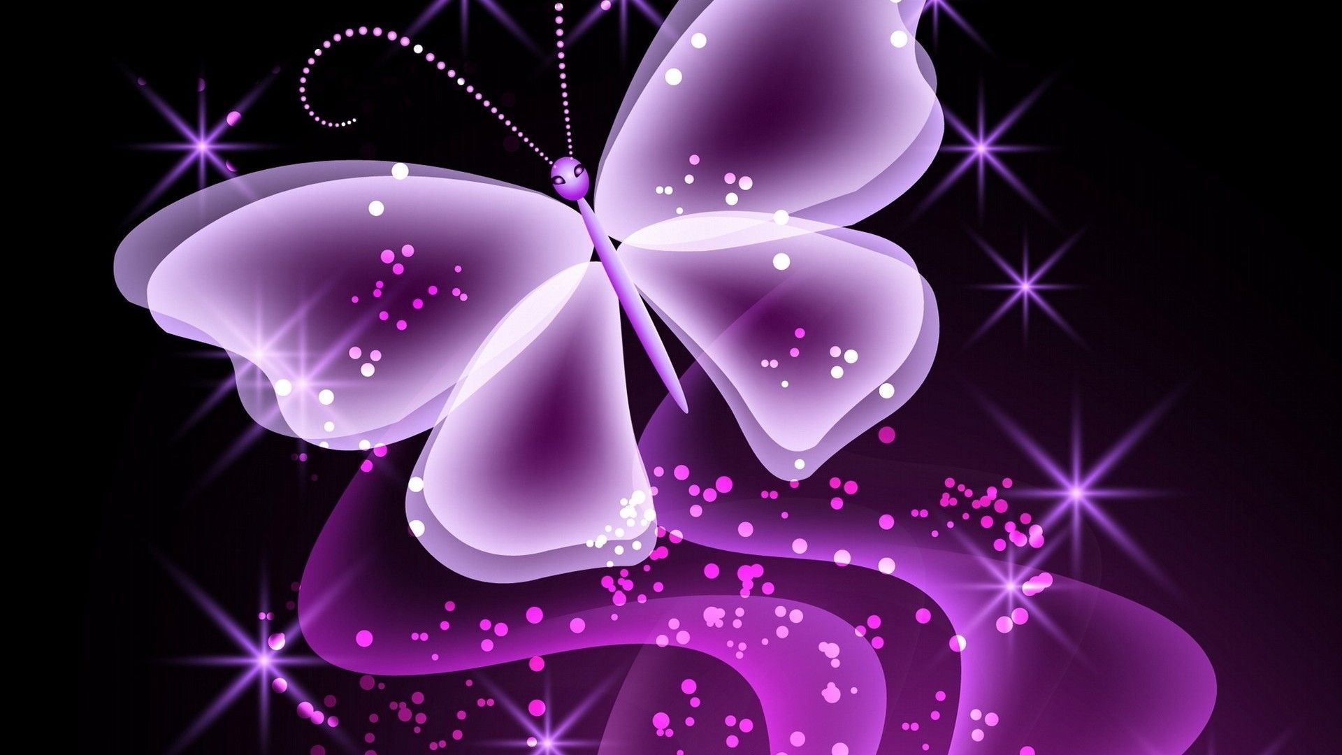 Farfalla viola scintillante, 1920x1080 Full HD 1080p, PC Desktop