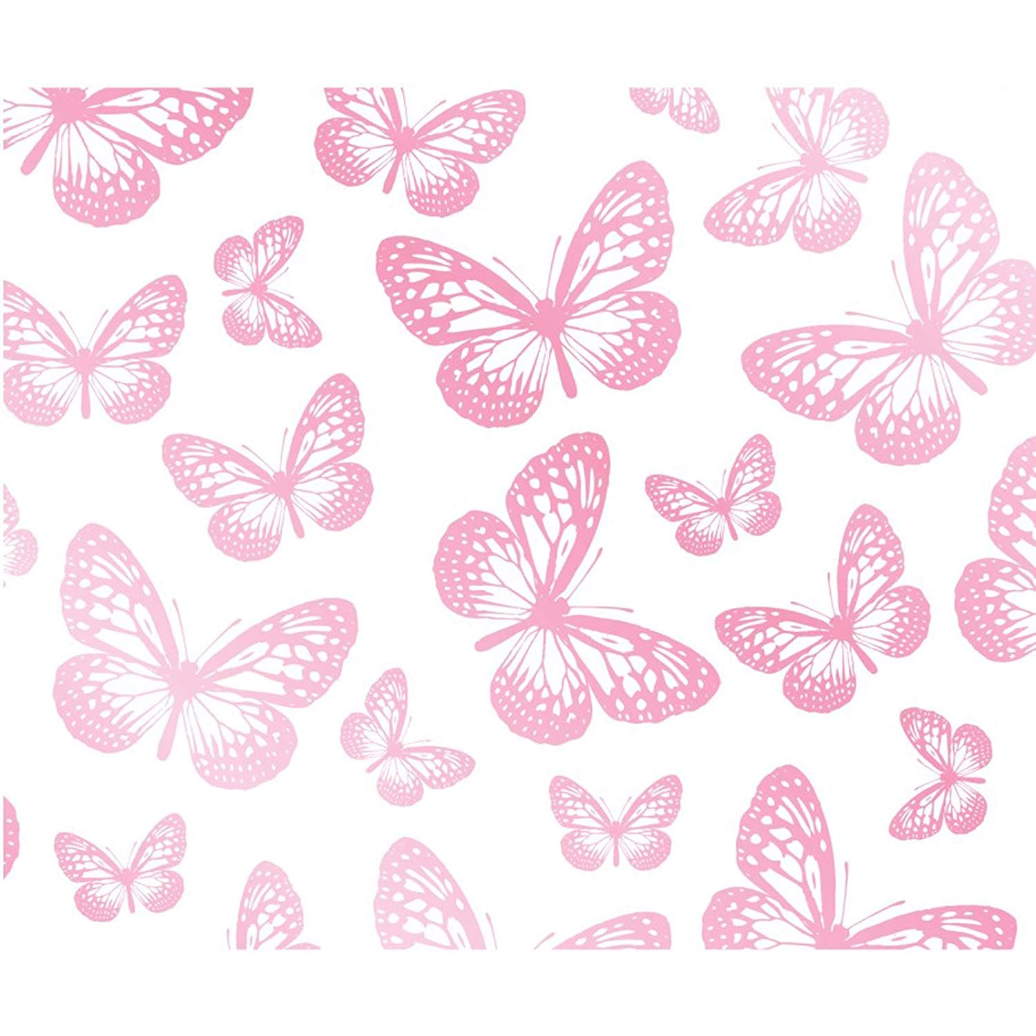 Farfalle rosa su bianco, 1500x1500 720p, Laptop