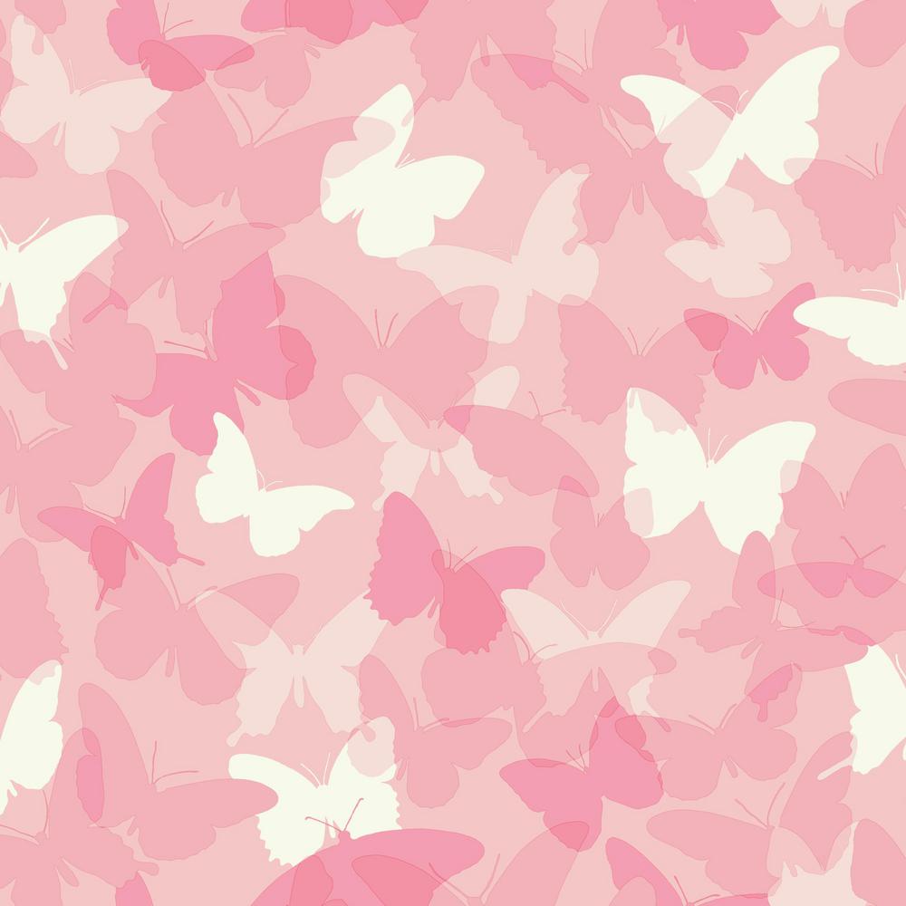 Farfalle rosa camouflage, 1000x1000 HD, Laptop