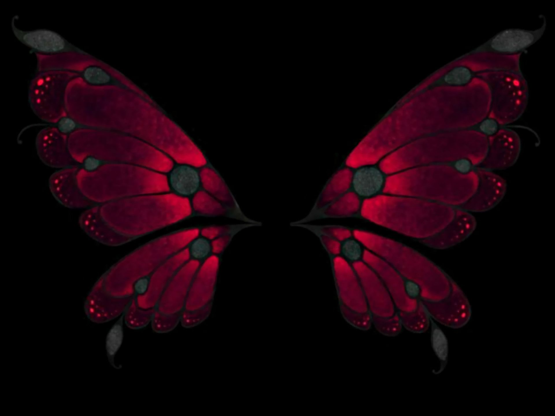 Ali di farfalla rosse nere, 1920x1440 Full HD+, Laptop