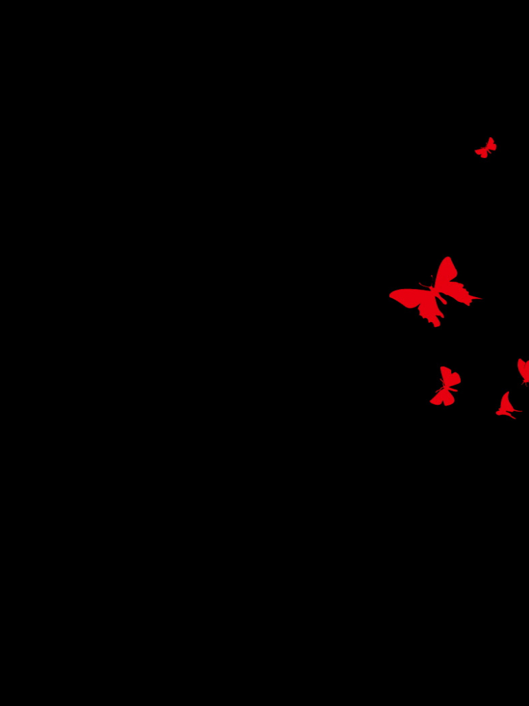 Cuori rossi e farfalle, 1080x1920 Verticale, Samsung Galaxy