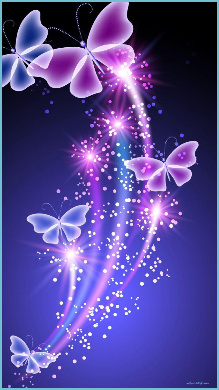 Farfalle viola luminose scia, 727x1293 Verticale, Xiaomi
