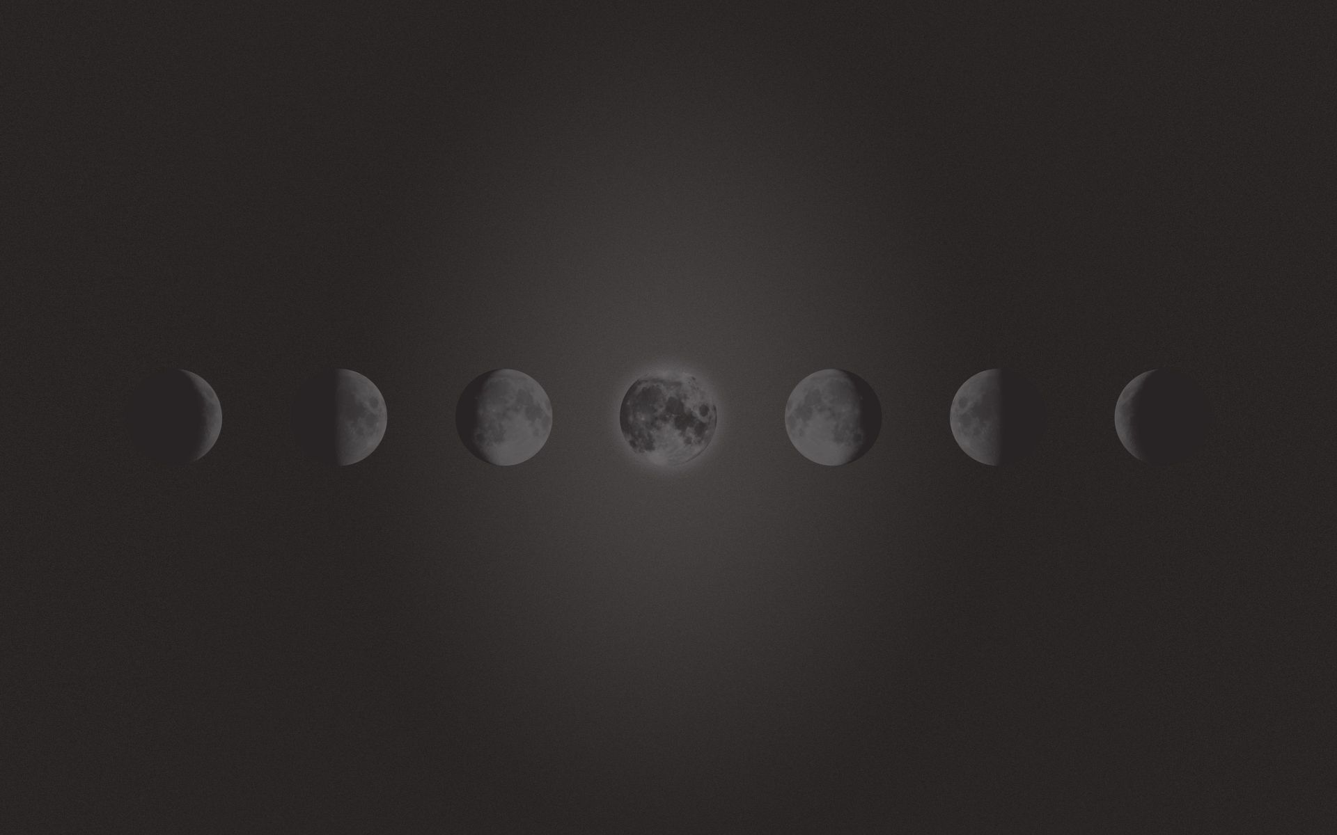 Fasi lunari grigio scuro, 1920x1200 Full HD+, PC