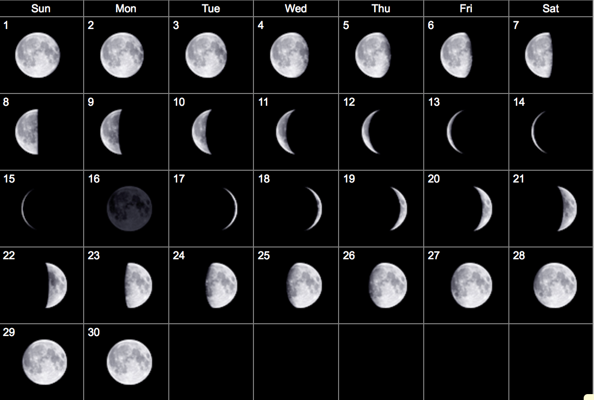 Calendario fasi lunari mensile, 1207x813 HD, Desktop