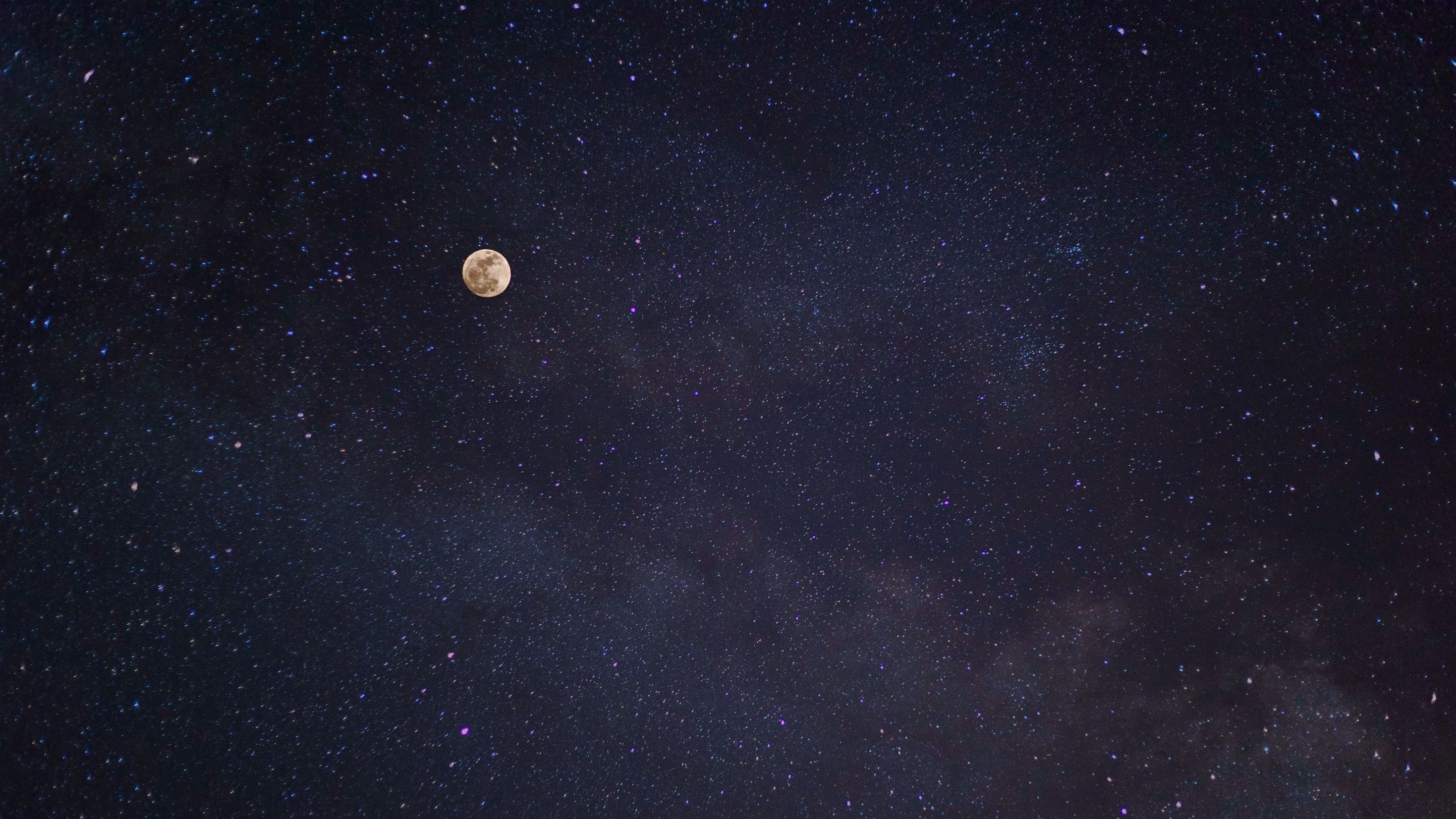 Luna piena tra stelle, 2938x1653 2K+, Laptop