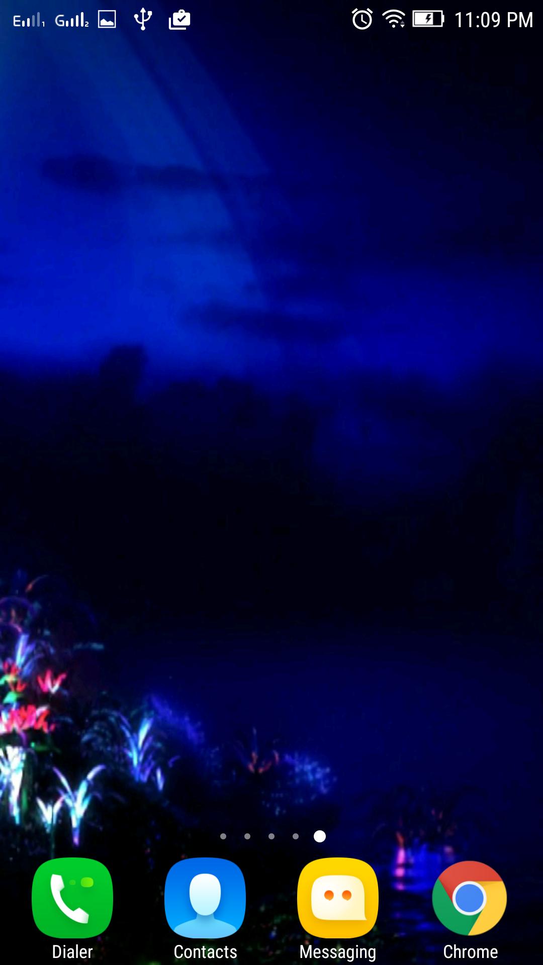 Fata luminosa cielo notturno blu, 1080x1920 Verticale, Telefono