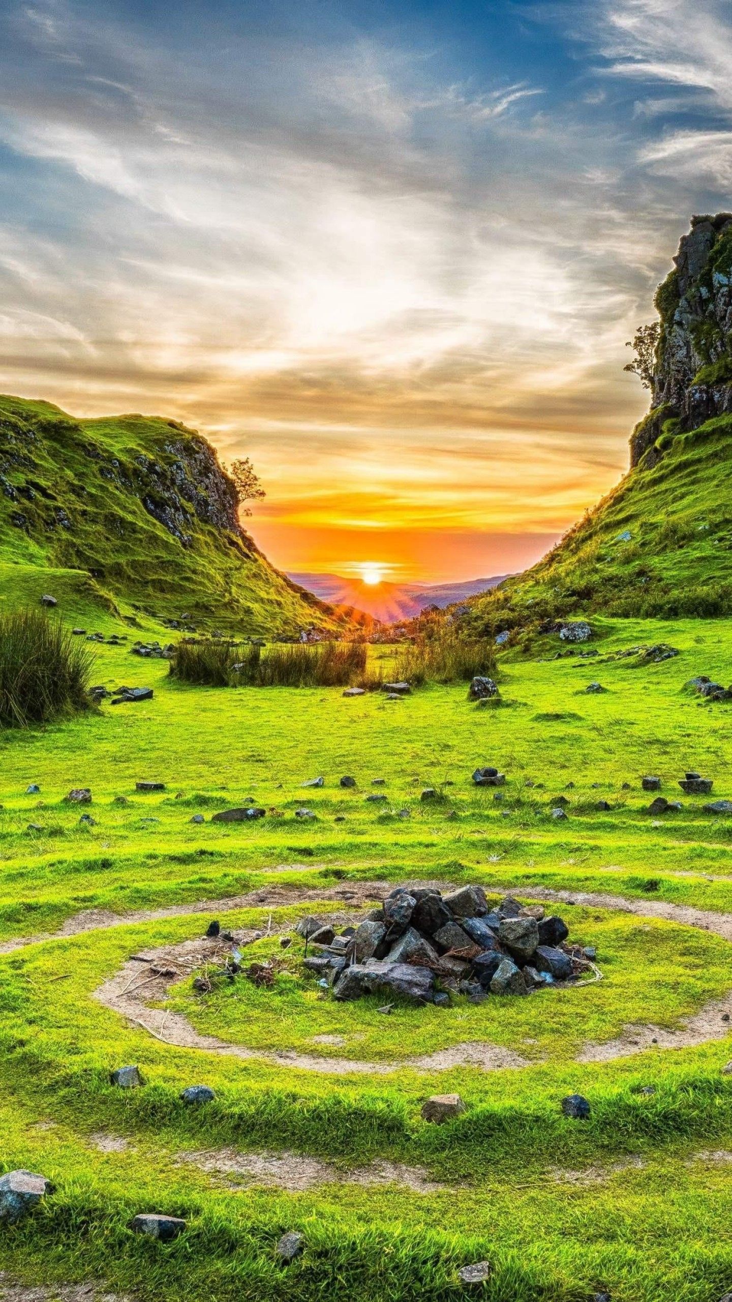 Fairy Glen Isola di Skye, 1440x2560 Verticale, Mobile