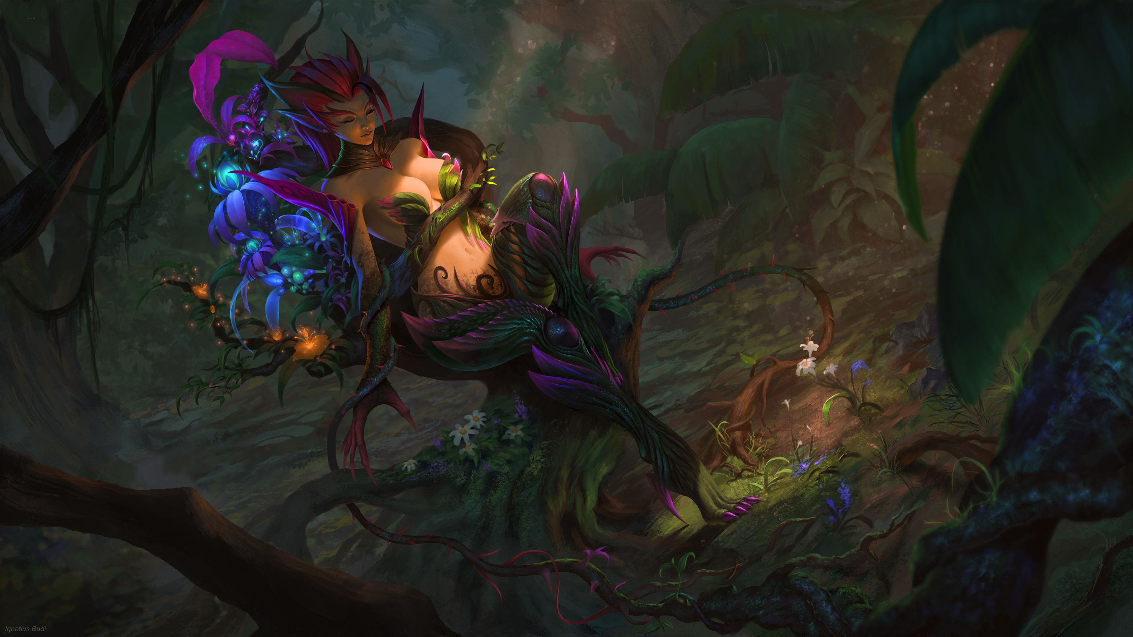 Fata fantasy nella foresta, 3600x2025 WQXGA, Monitor Gaming