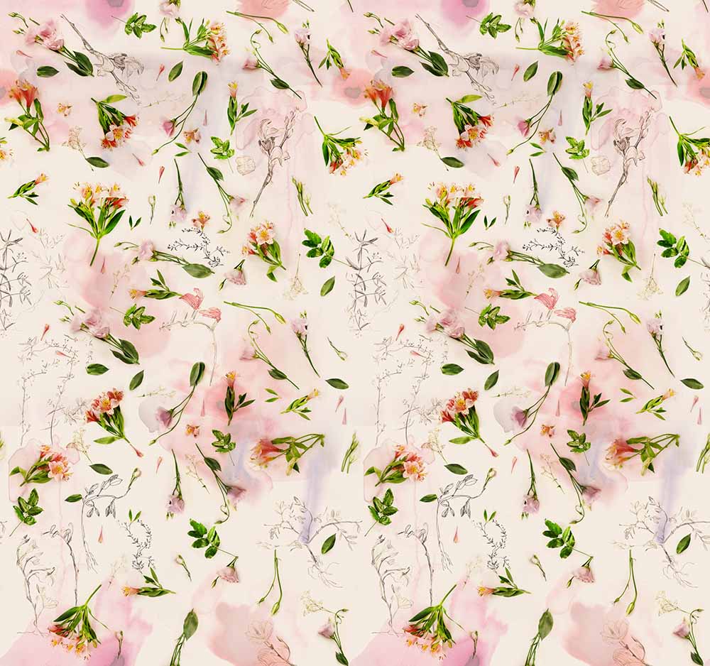 Fiori rosa acquerello pattern, 1000x938 HD, Desktop