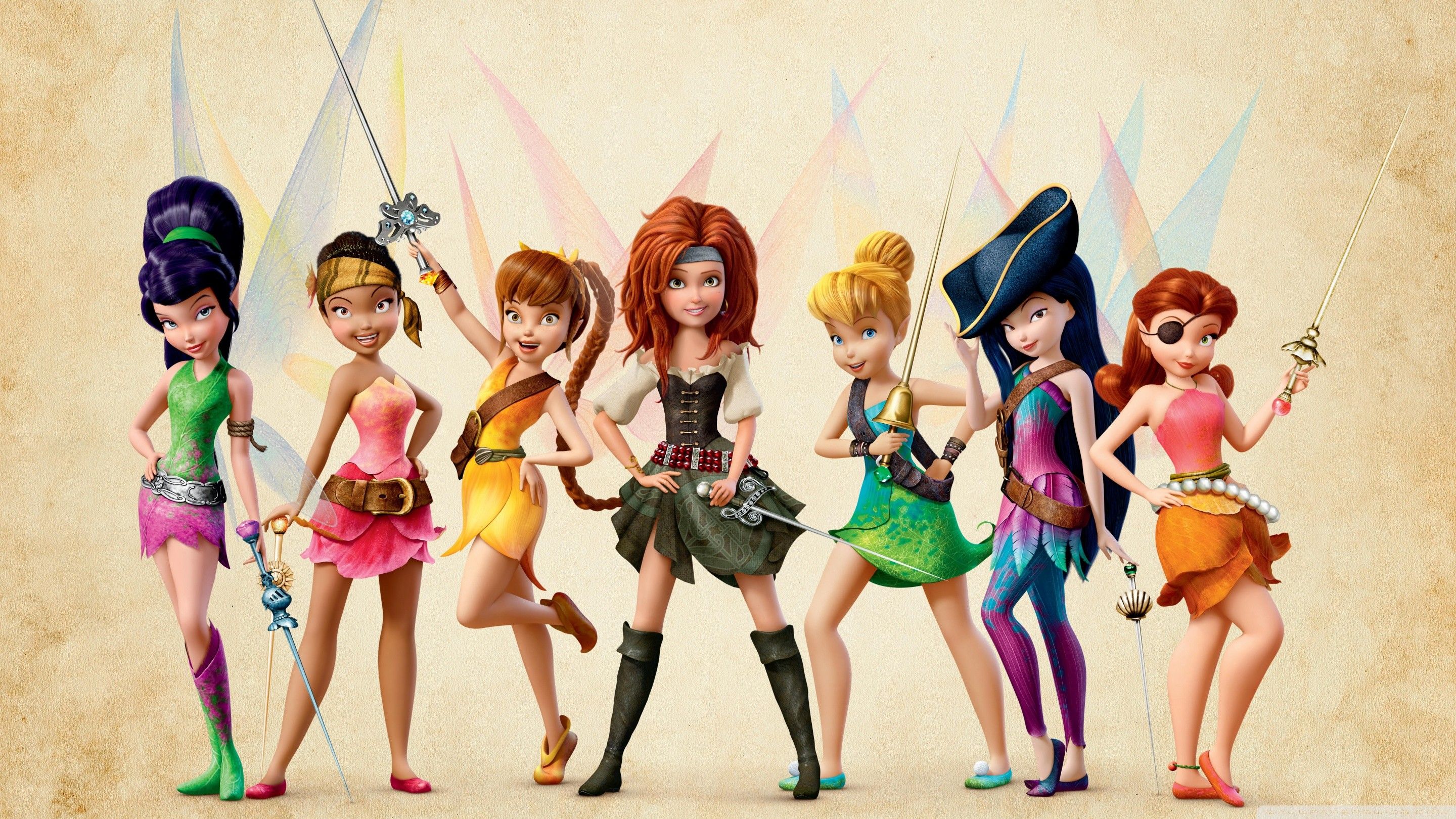 Fate Disney gruppo Trilli, classici d'animazione, 2880x1620 WQXGA, Desktop