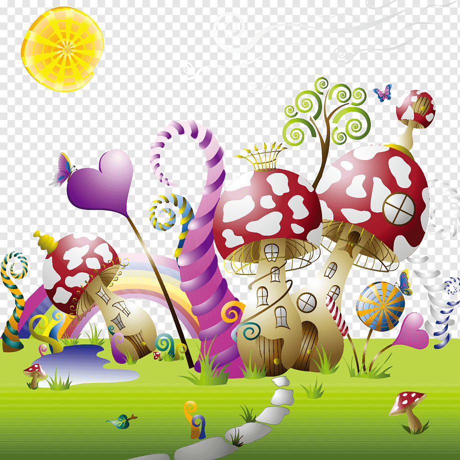 Case fungo fantasia colorate, 920x920 HD, PC Desktop