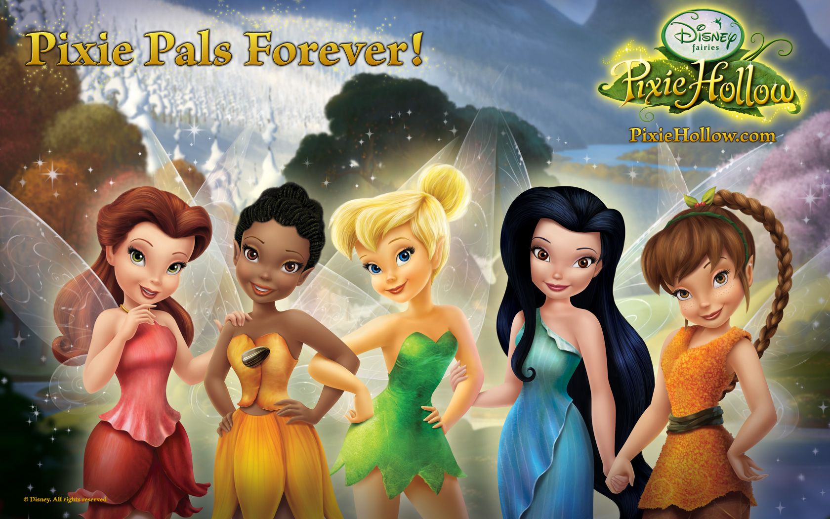 Fate Disney Pixie Hollow gruppo, 1680x1050 900p, Desktop