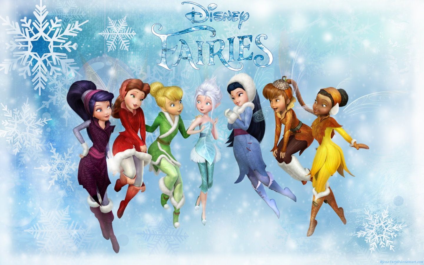 Disney Fairies inverno, fatine neve, 1440x900 HD, Desktop