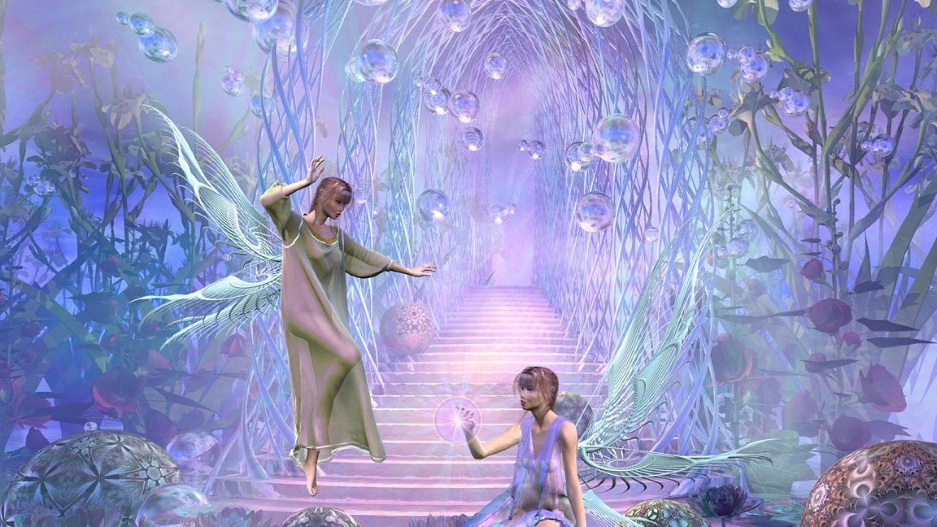 Fate in giardino magico viola, 1920x1080 Full HD, Desktop