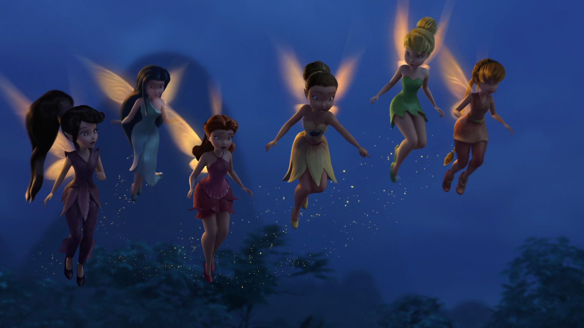 Fate Disney Tinker Bell volanti, classici d'animazione, 1920x1080 Full HD, Desktop