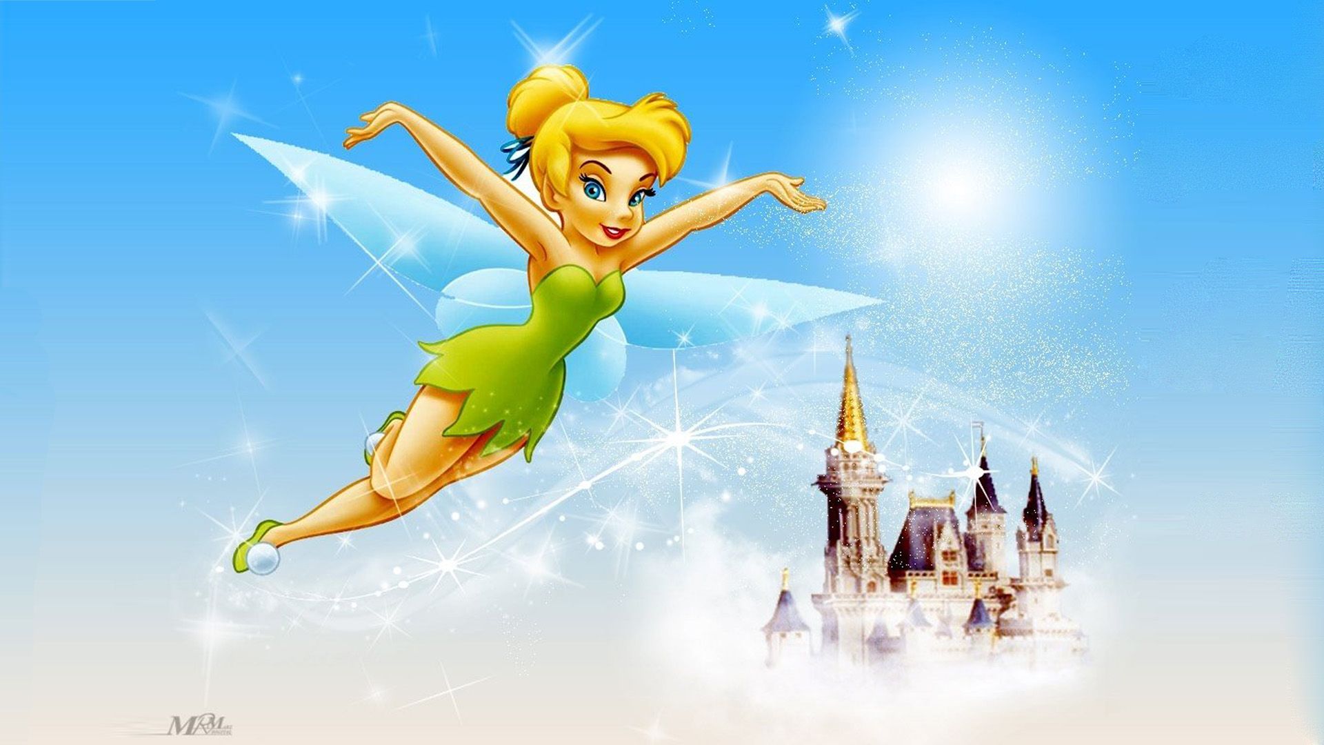 Trilly fata Disney castello, classici d'animazione, 1920x1080 Full HD, Laptop
