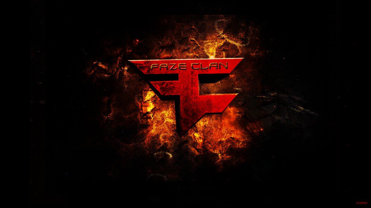 Logo FaZe Clan fiamme rosse, 1191x670 HD, Desktop