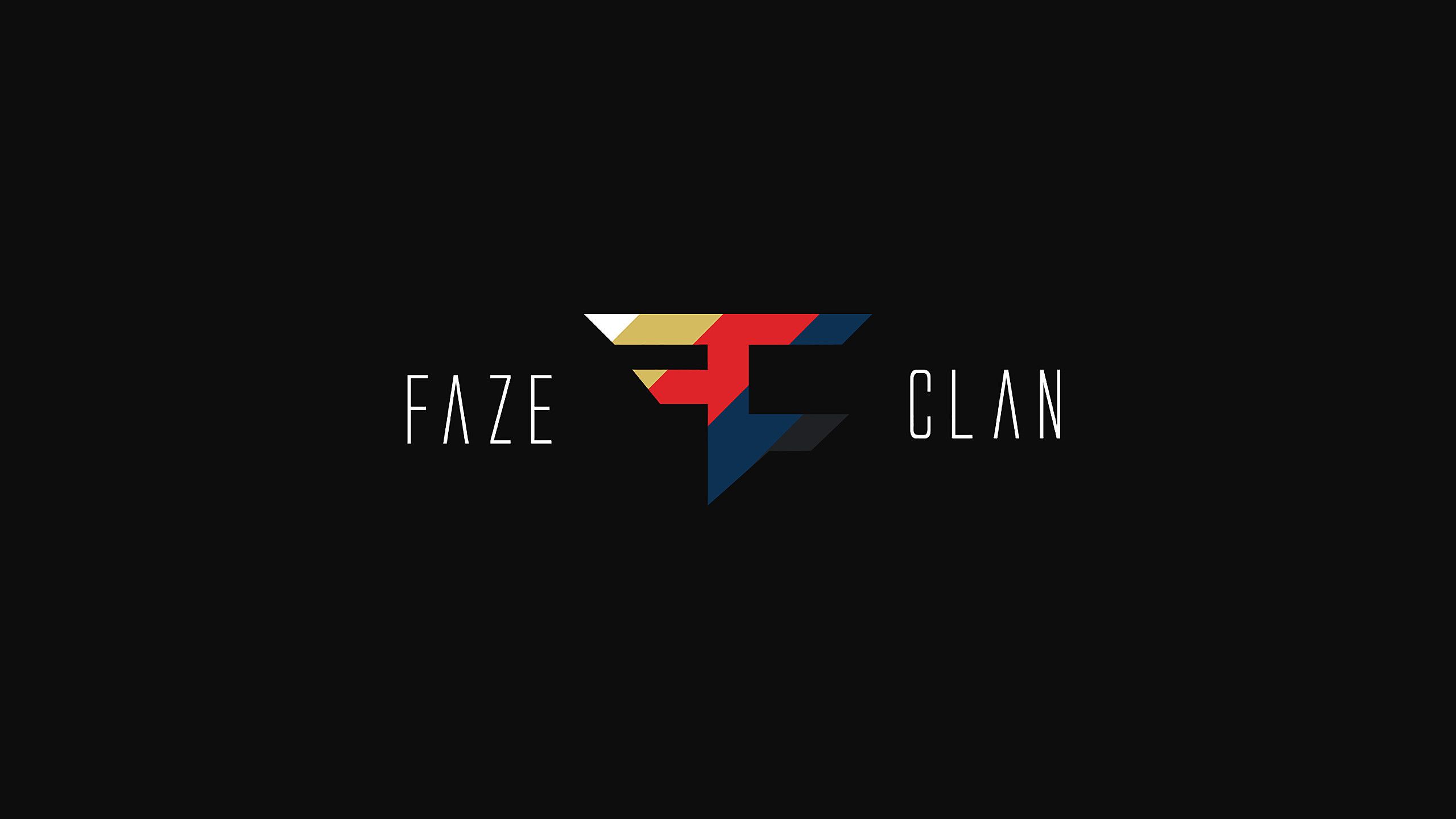 Logo FaZe Clan sfondo nero, 2560x1440 2K, Desktop