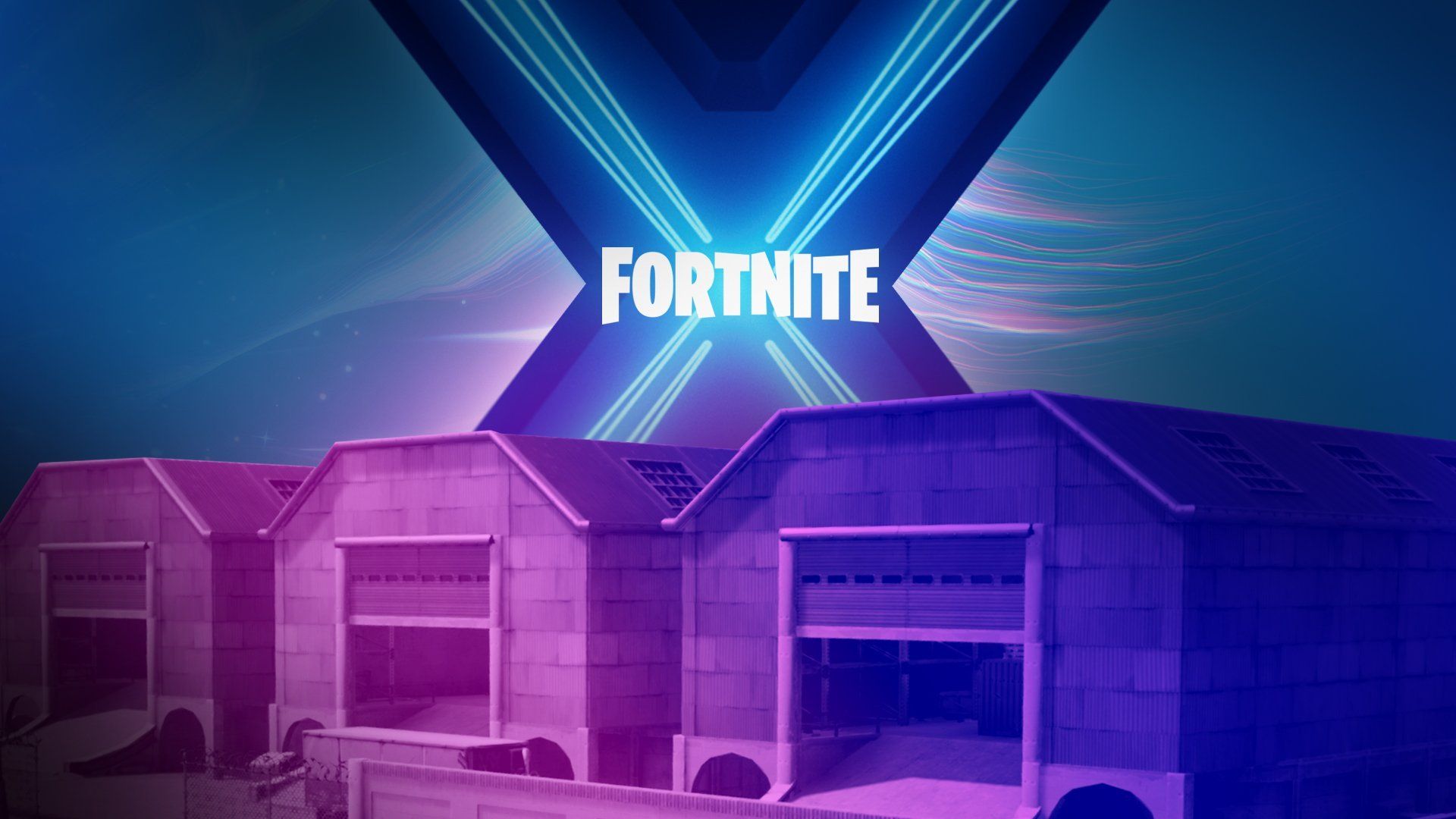Logo Fortnite X neon, 1920x1080 1080p, Desktop