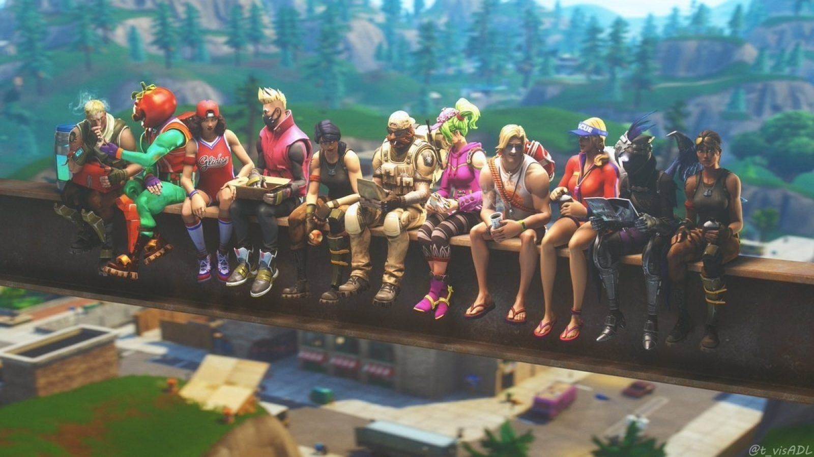 Personaggio femminile Fortnite rosa, 1920x1080 1080p, PC