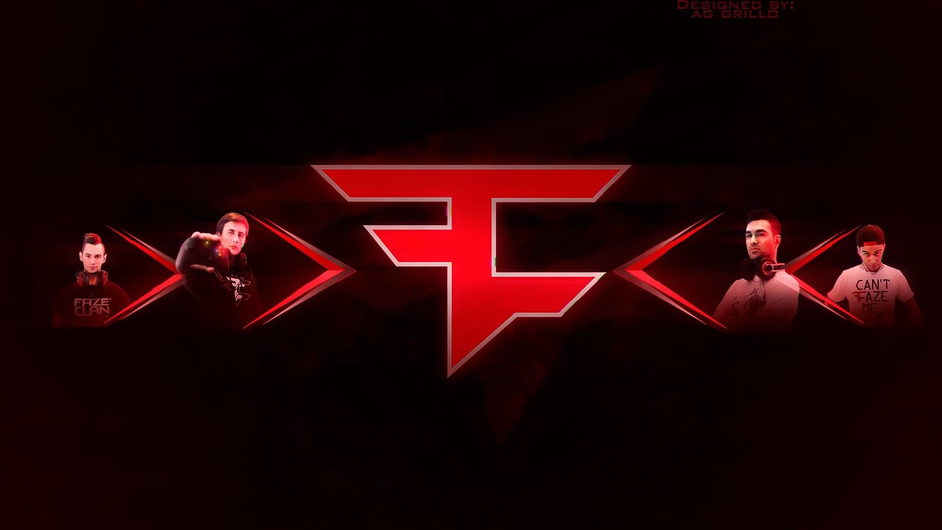 Logo FaZe Clan rosso, 1920x1080 Full HD 1080p, Desktop