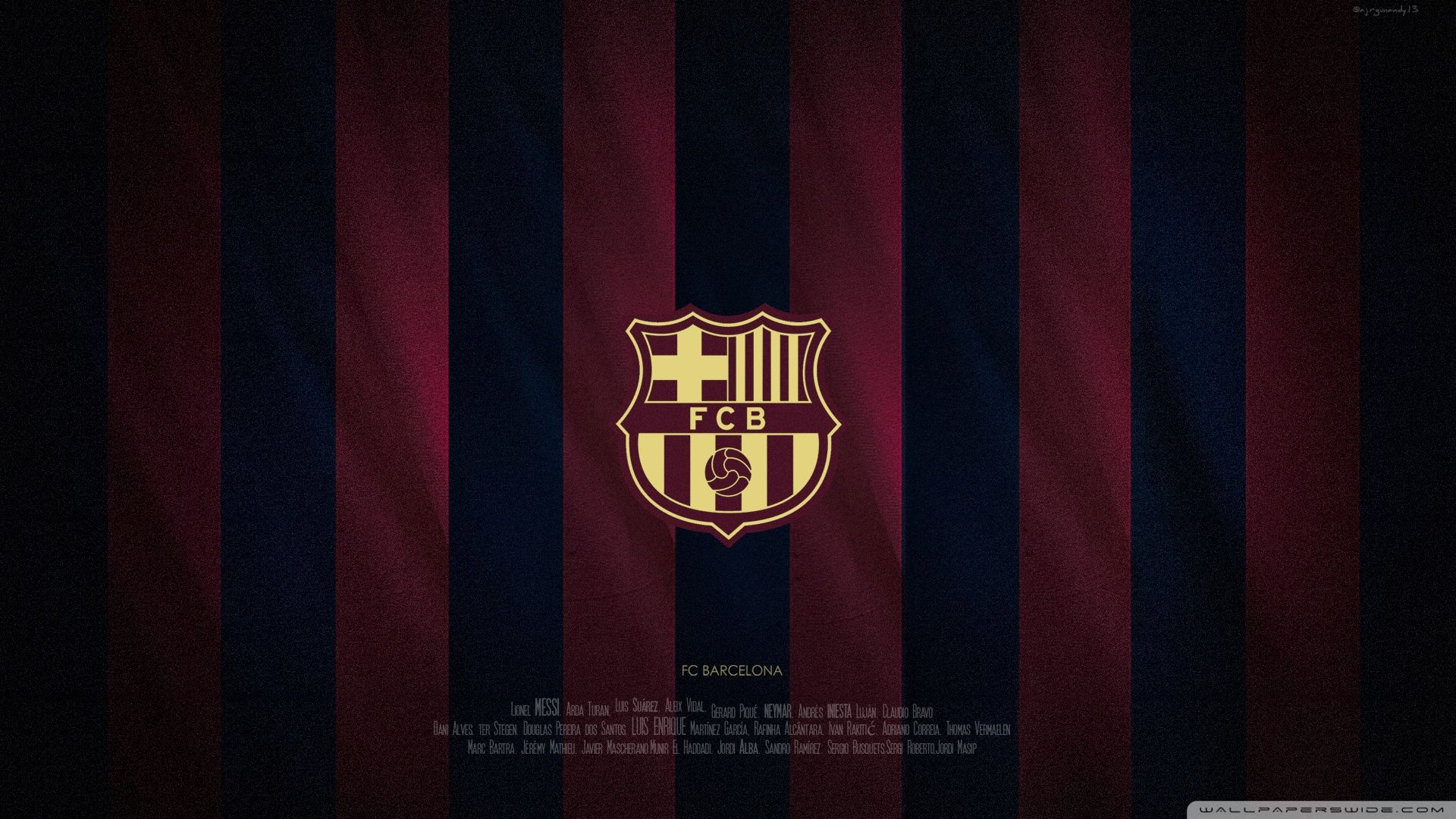 Stemma FC Barcelona righe blu-granata, 1920x1080 1080p, Monitor Gaming