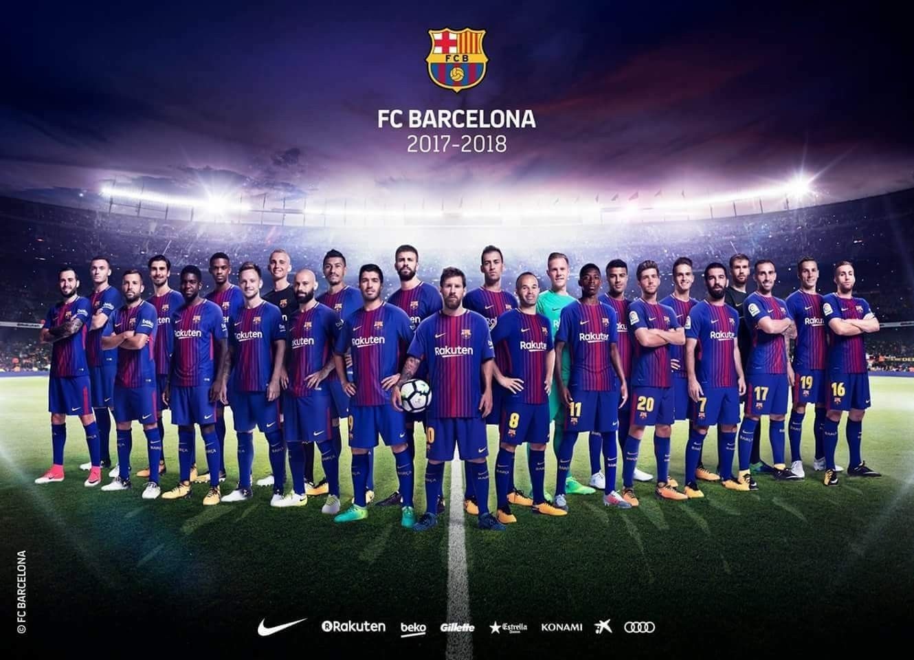 Squadra FC Barcelona 2017-2018, blaugrana, 1330x960 HD, Desktop