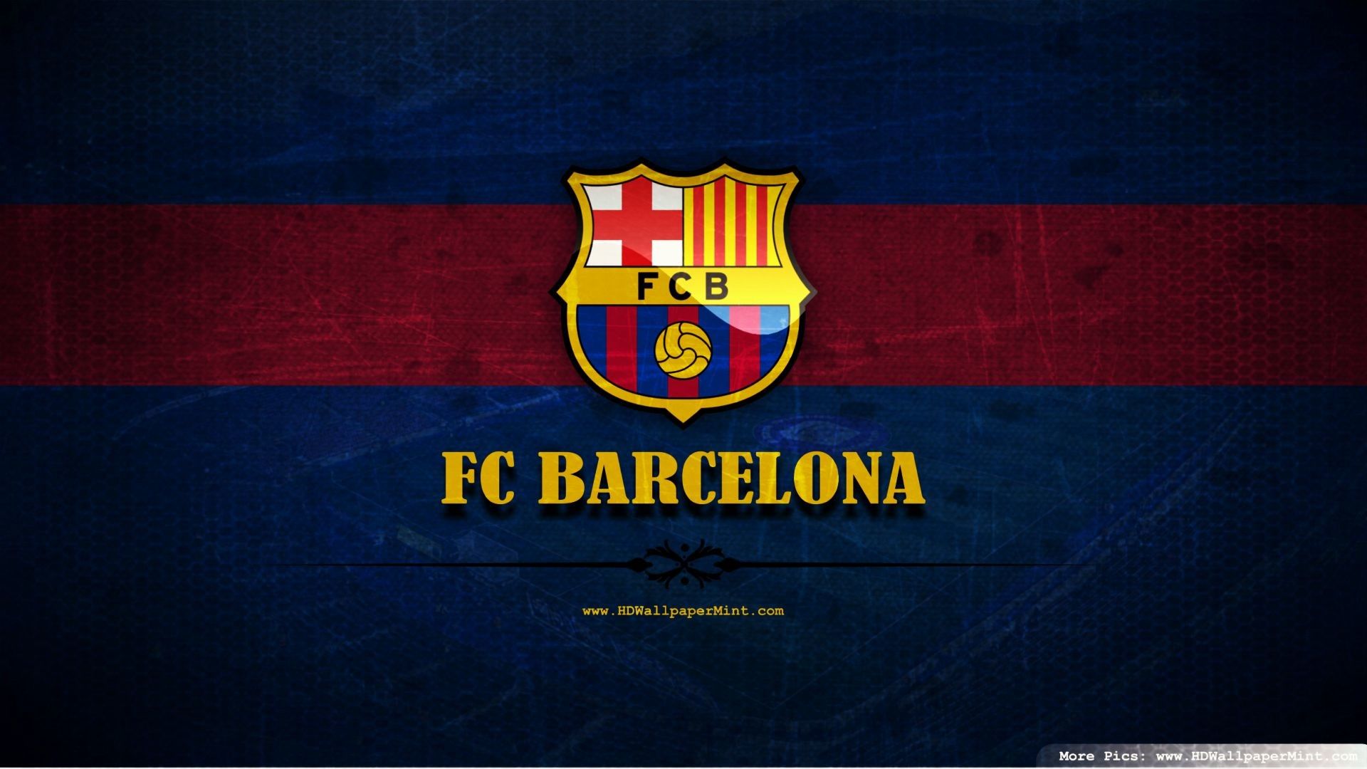 Logo FC Barcelona su blu, 1920x1080 Full HD 1080p, PC Desktop
