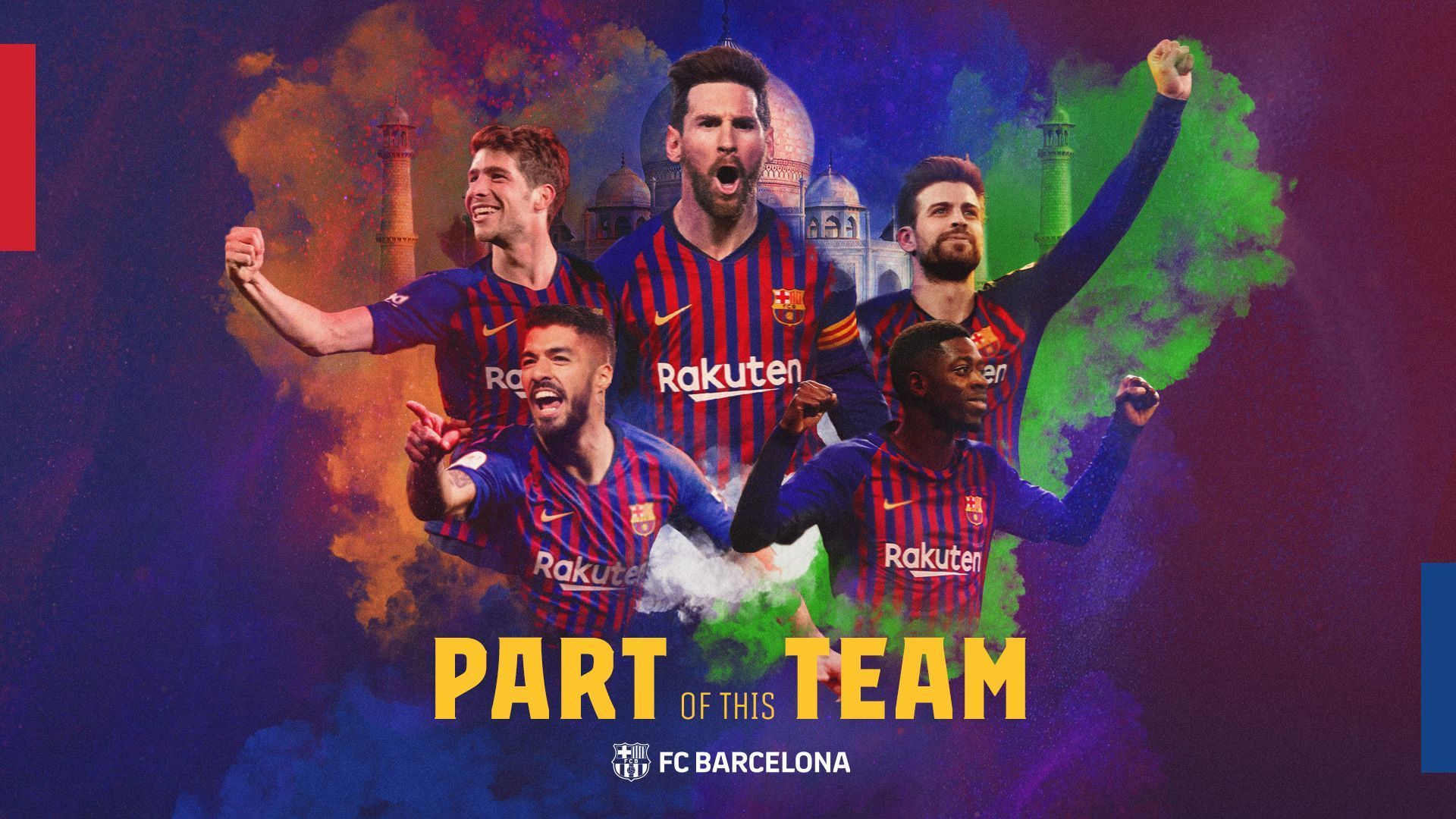Giocatori FC Barcelona festa, blaugrana, 1920x1080 1080p, Desktop
