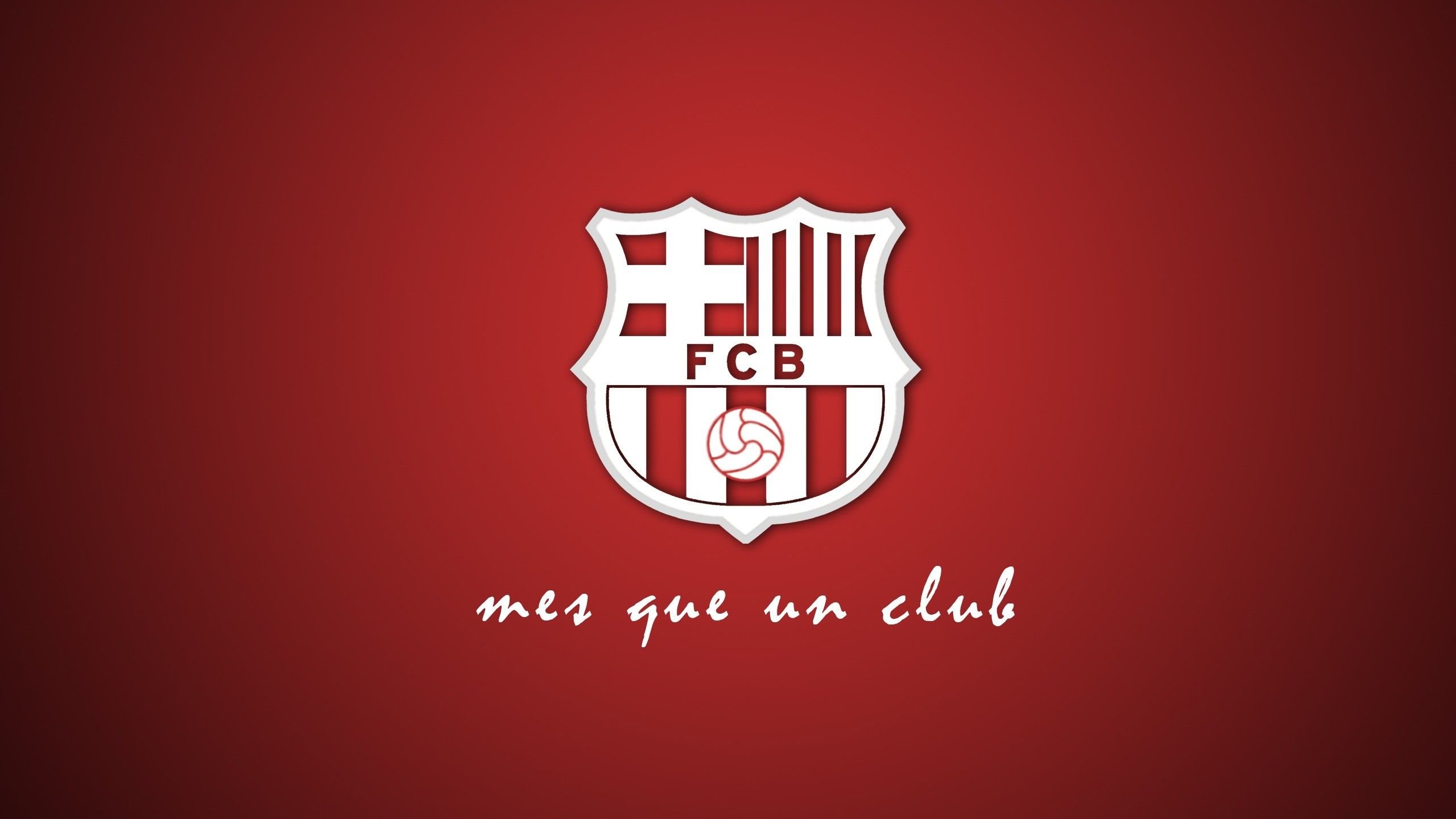 Logo FC Barcelona sfondo rosso, 2560x1440 1440p, Desktop