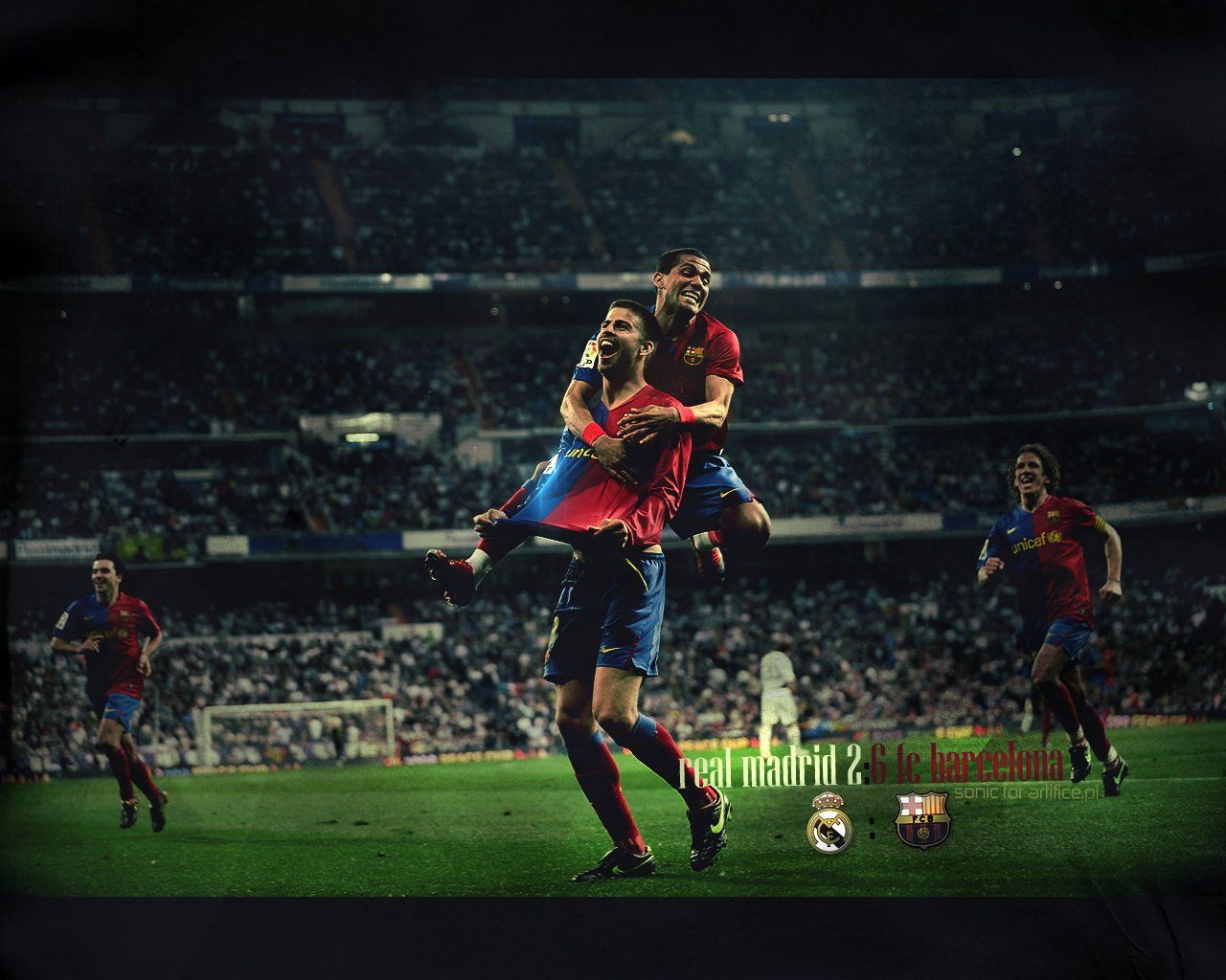 Logo FC Barcelona su stadio, 1920x1080 Full HD, Desktop