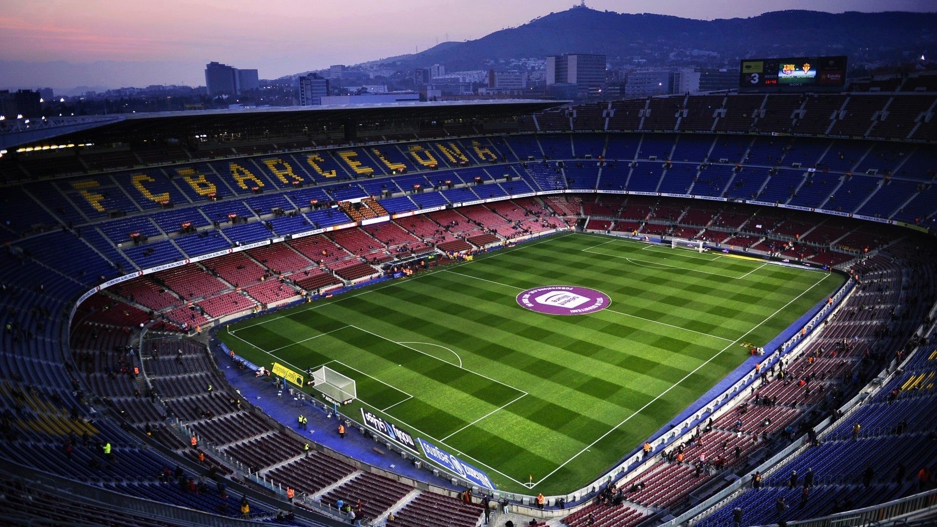 Stadio Camp Nou Barcellona, FC Barcelona, 1920x1080 Full HD 1080p, Monitor Gaming