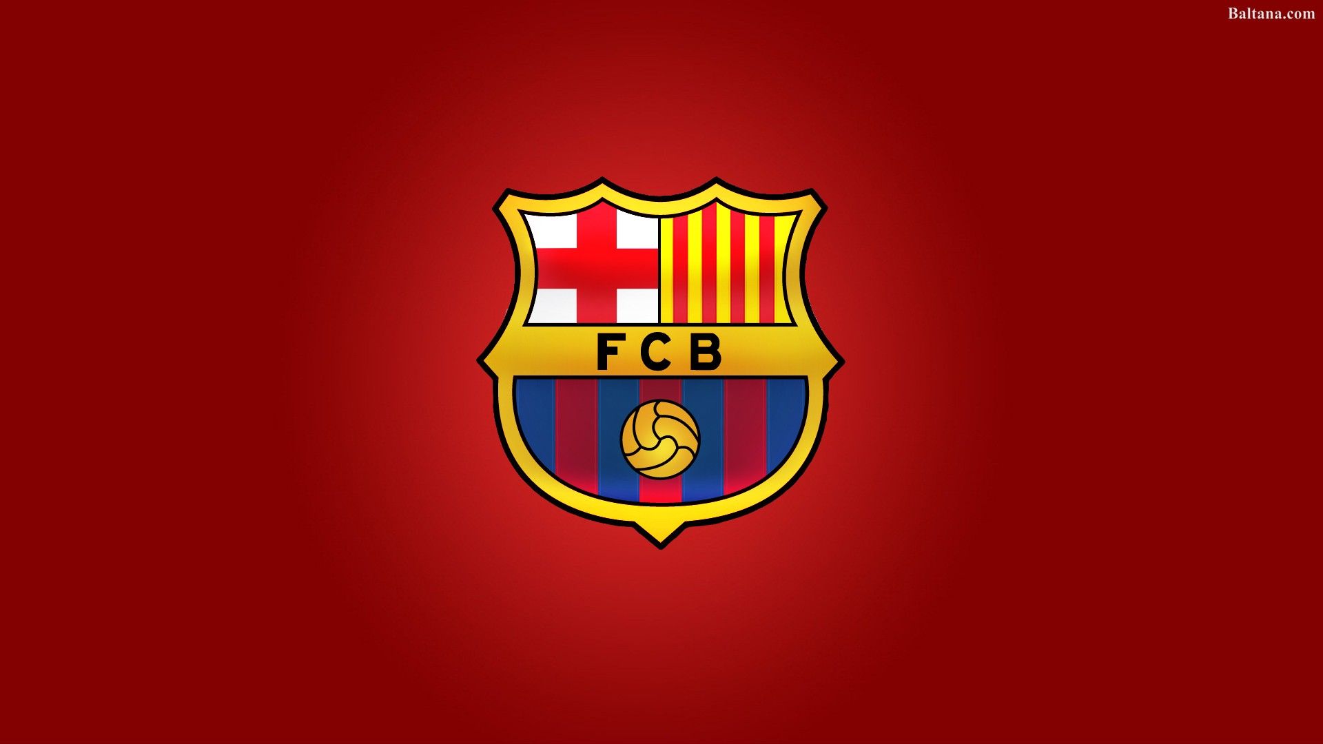 Logo FC Barcelona sfondo rosso, 1920x1080 Full HD, Desktop