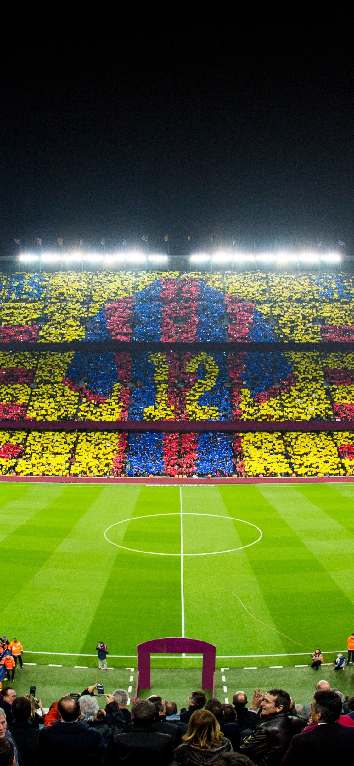 Stadio Barcellona tifosi mosaico, FC Barcelona, 1125x2436 Full HD Verticale, Smartphone
