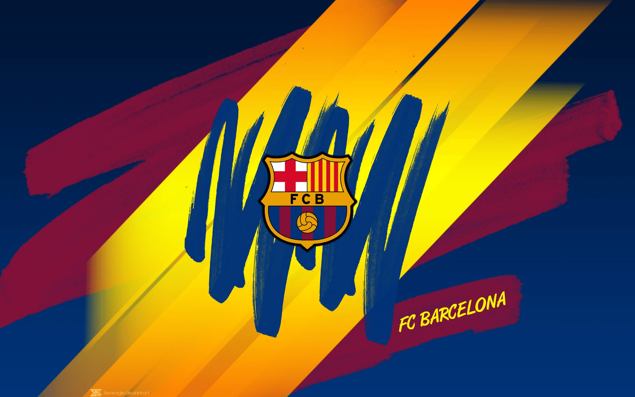 Logo FC Barcelona astratto, 2560x1600 WQXGA, MacBook Pro