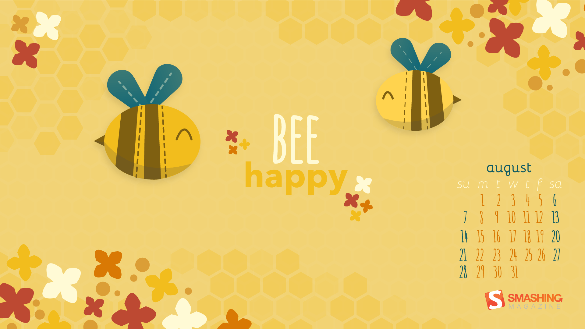 Api cartoon calendario agosto, 1920x1080 Full HD, Desktop