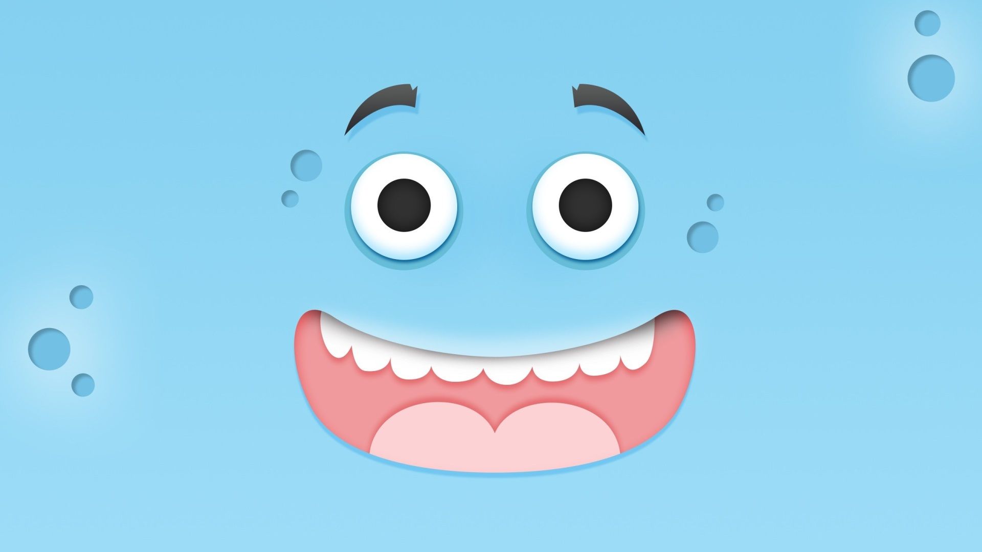 faccina sorridente scritta blu, 1024x910 HD, Desktop
