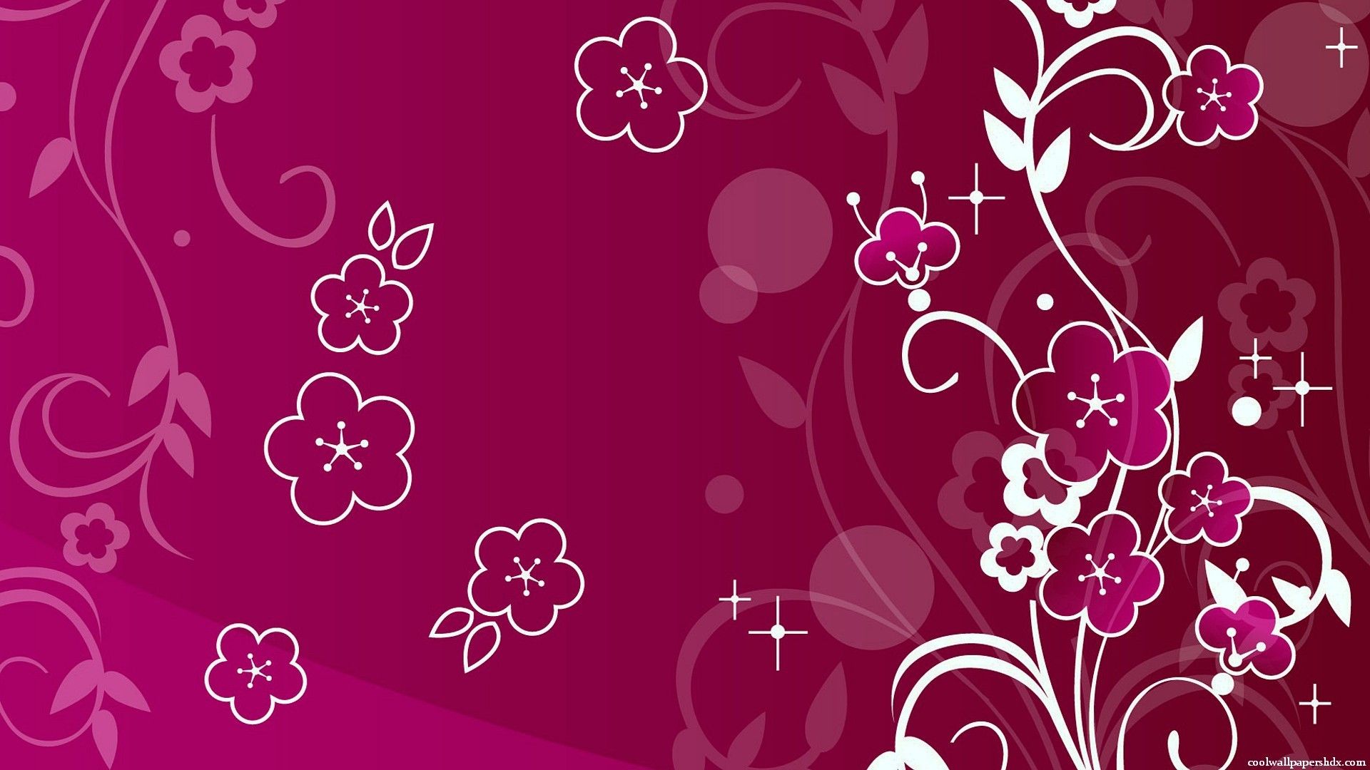 Fiori decorativi viola magenta, 1920x1080 Full HD, PC